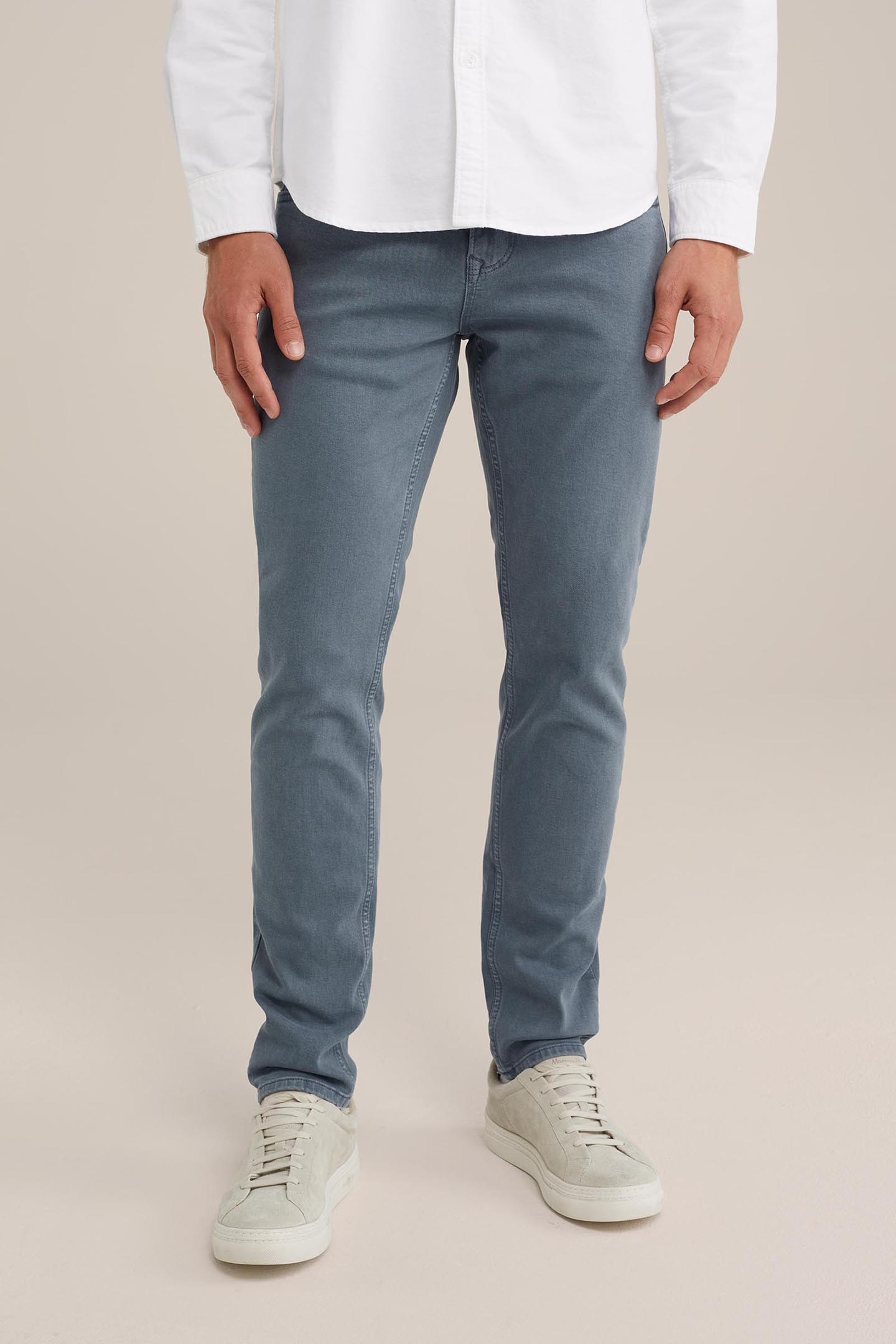 5-POCKET MID WAIST GREYISH BLUE 1