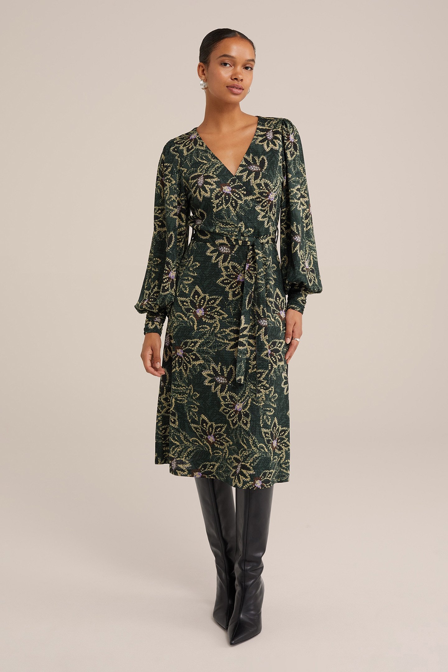 DRESS MID LENGTH GREEN 1