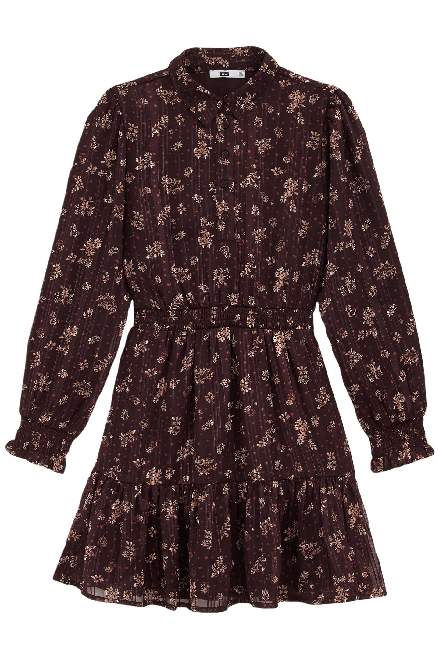DRESS MID LENGTH DARK BROWN 3