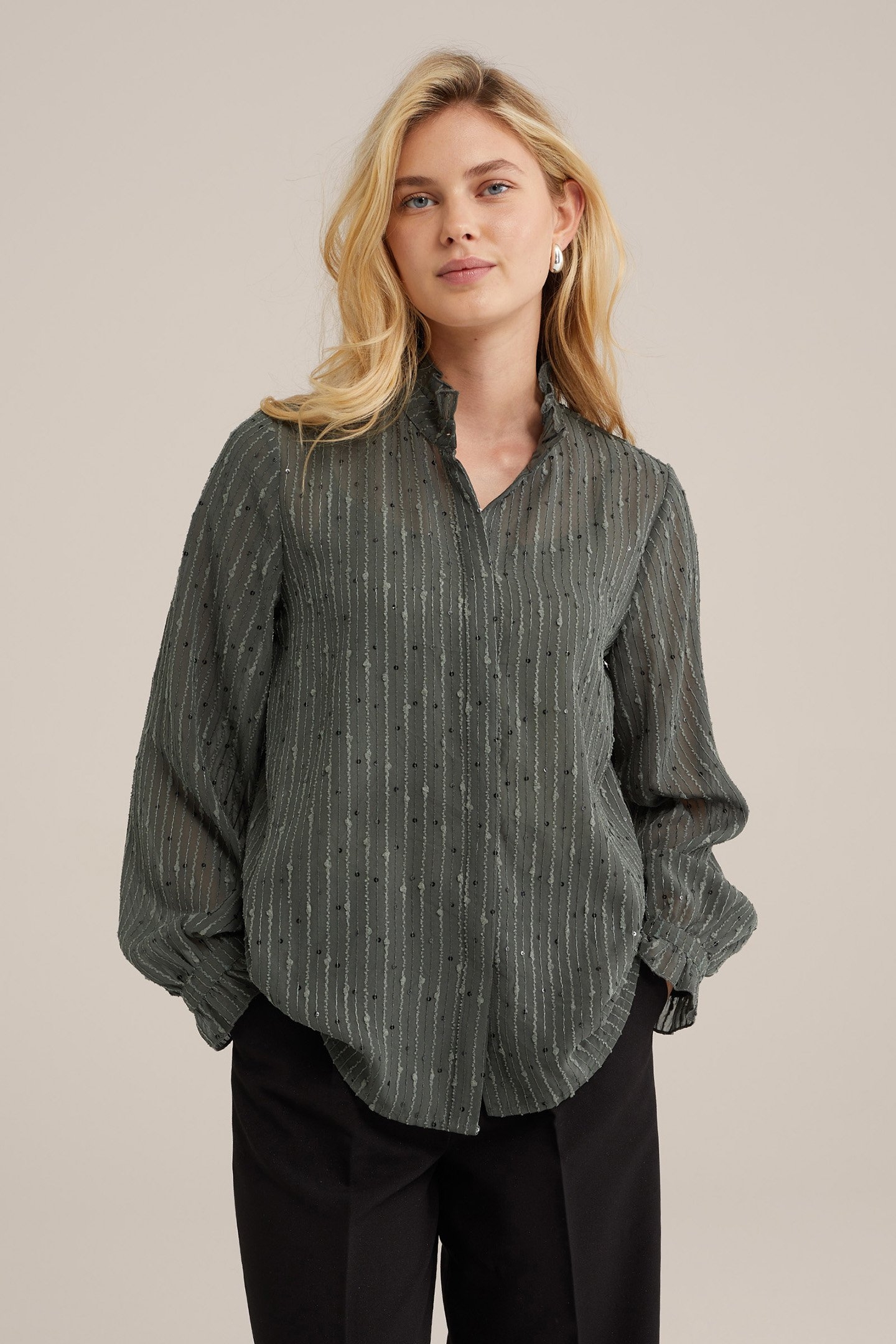 BLOUSE OLIVE GREEN 1