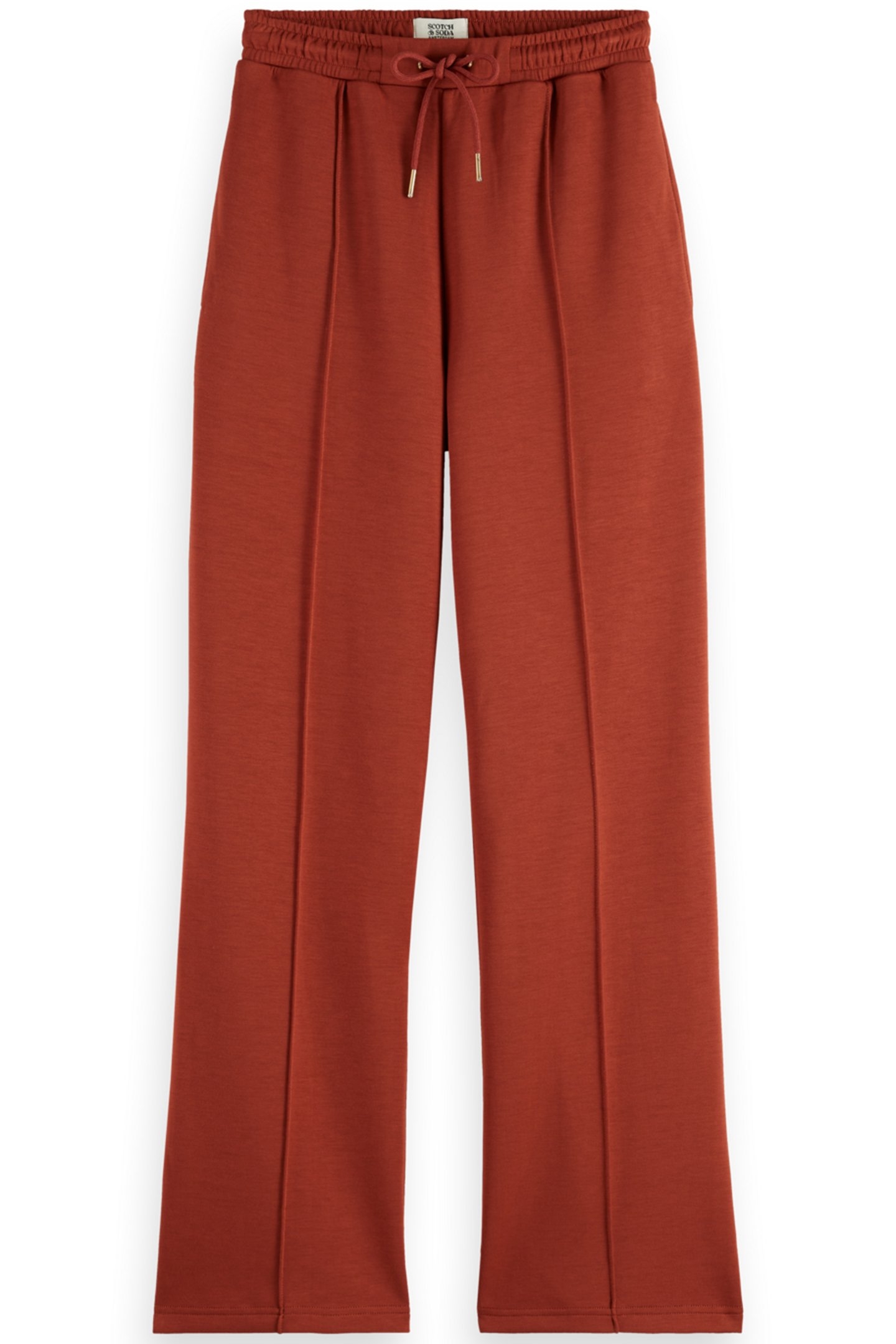 MODAL PIN-TUCK SWEATPANTS RUST 4