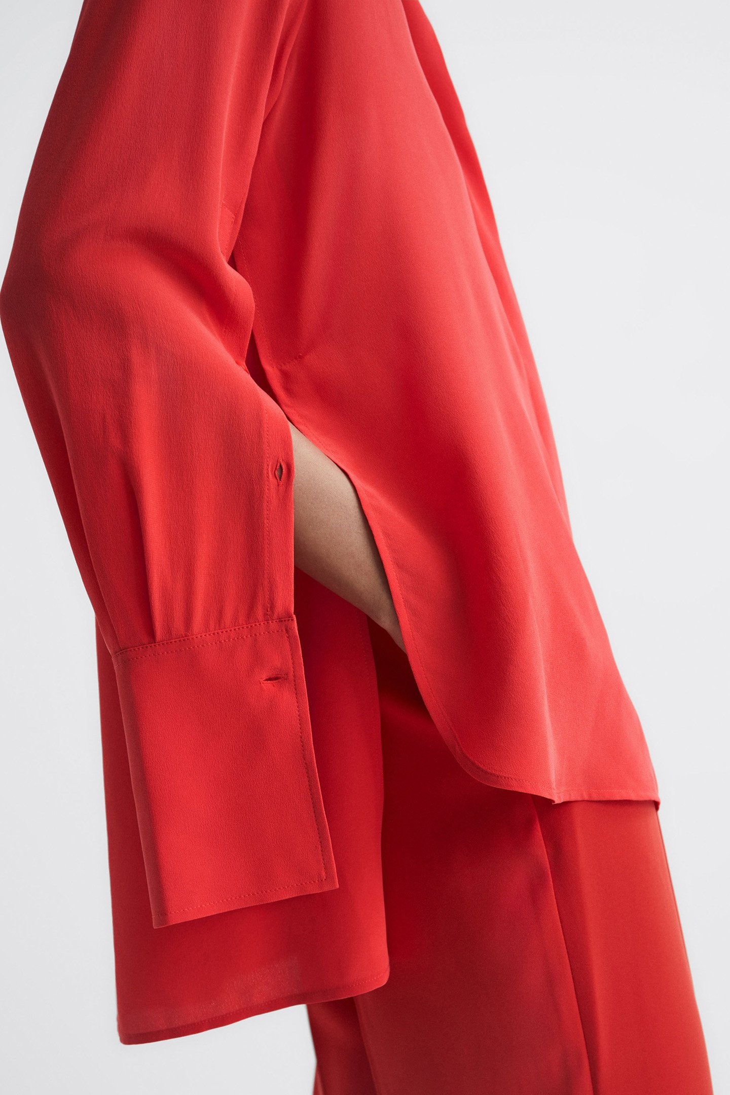 KIA-MATTE SILK SHIRT CORAL 8