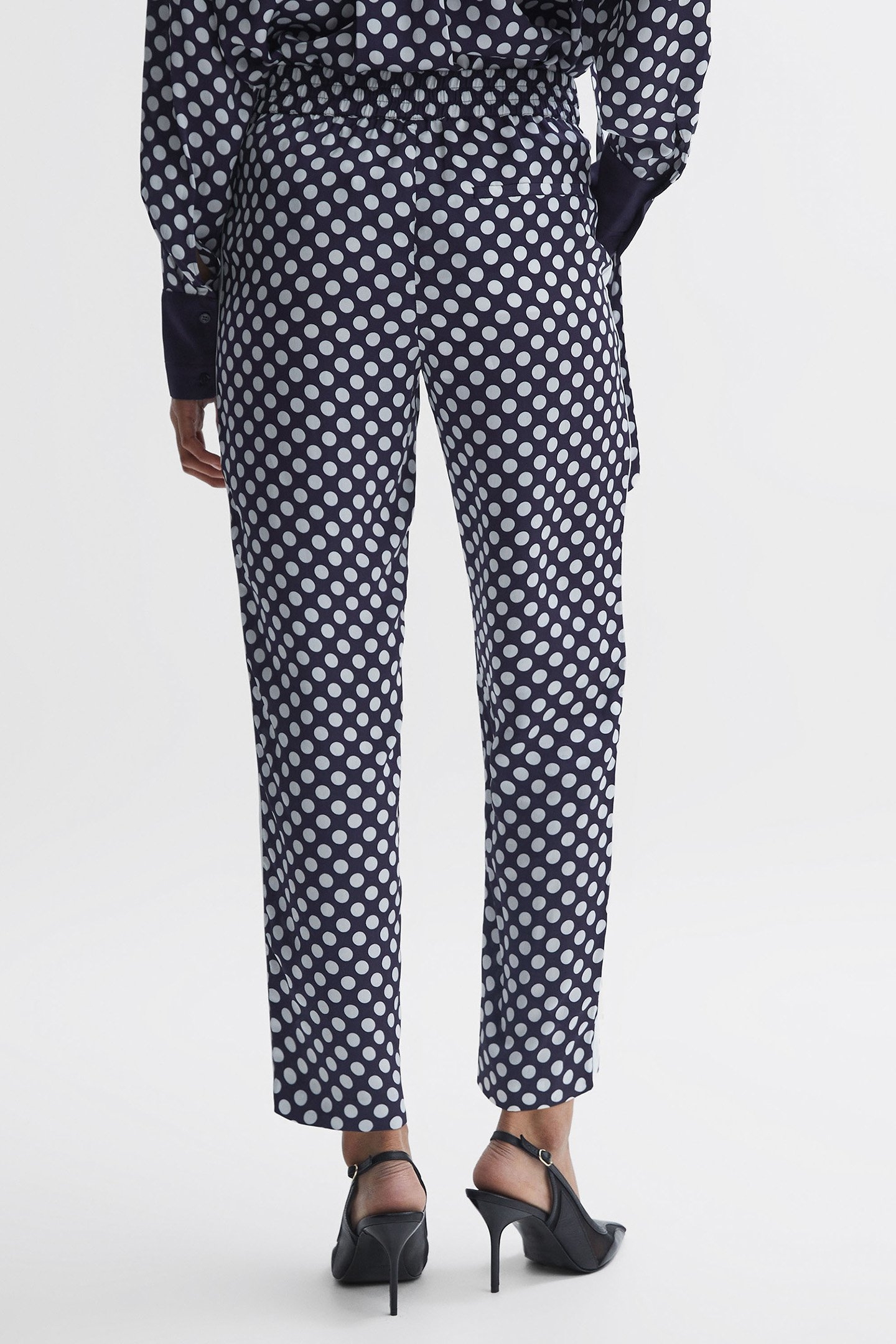 EZRA- POLKA DOT PRINT TAP NAVY/WHITE 2