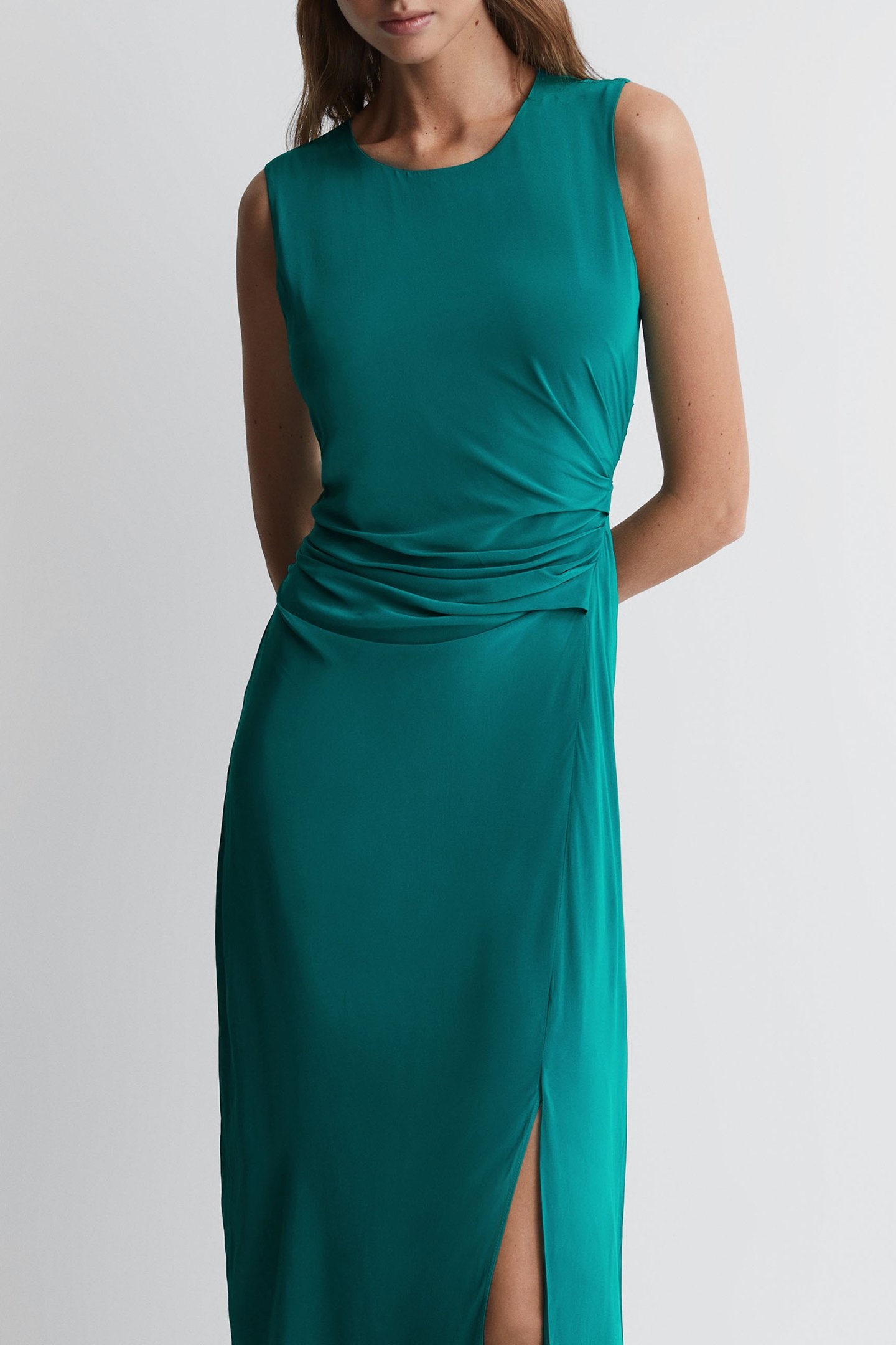RUCHED BODYCON GREEN 4