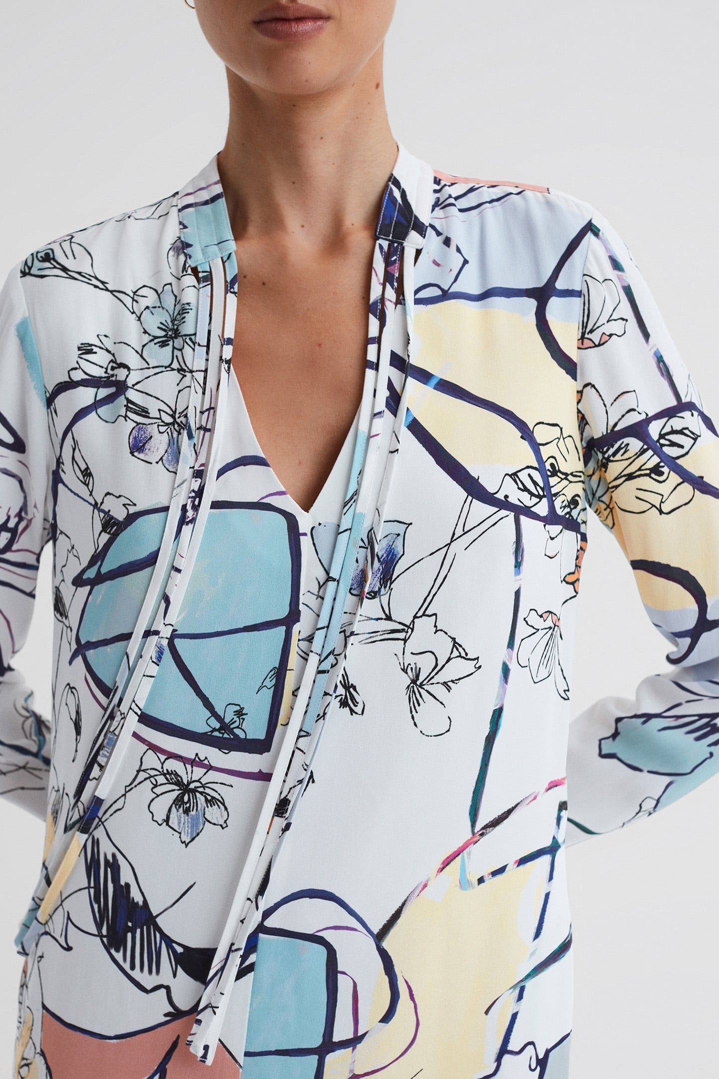 PRINTED SHIFT DRESS MULTI 5