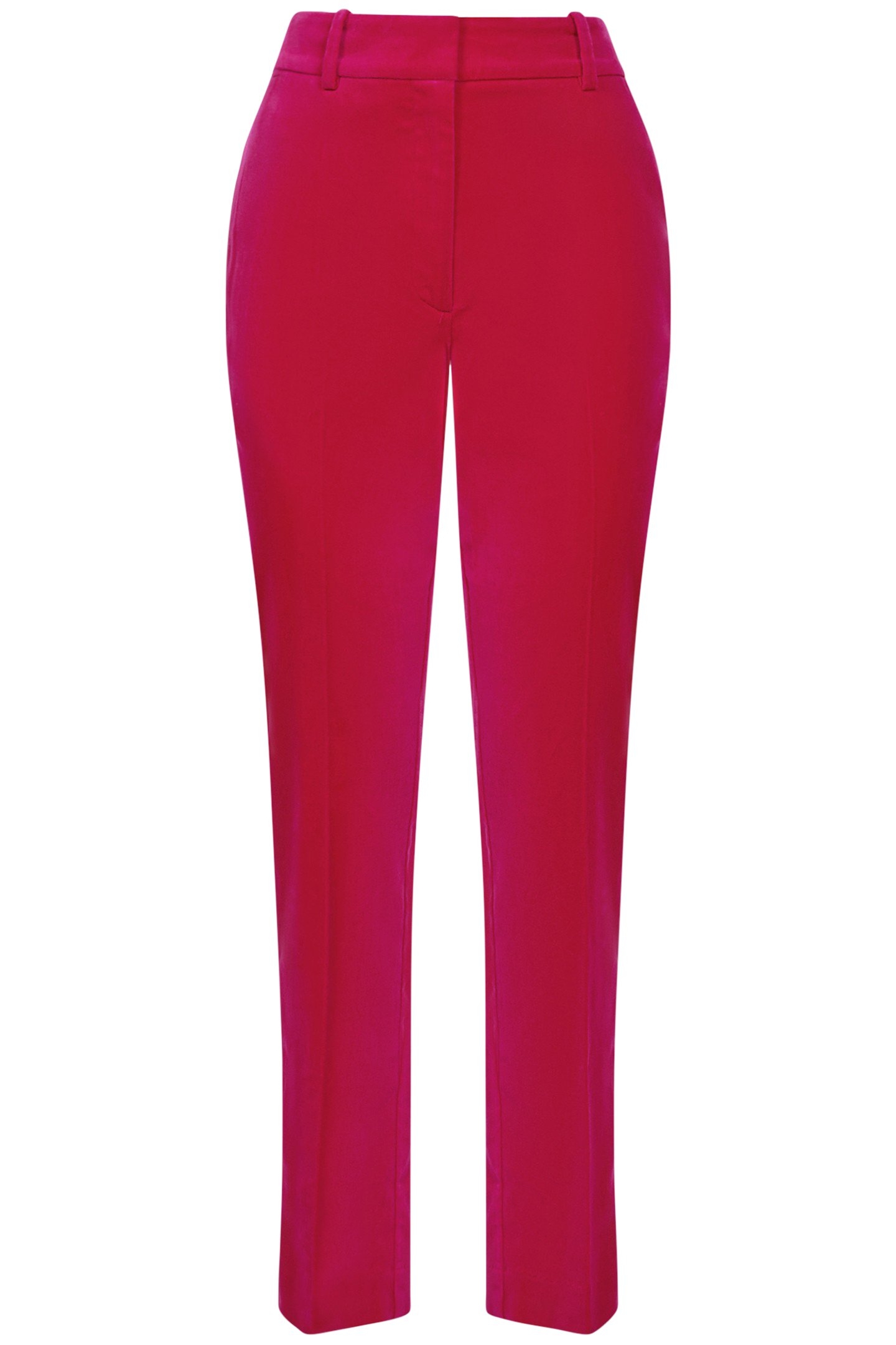 VELVET TAPER TROUSER PINK 3