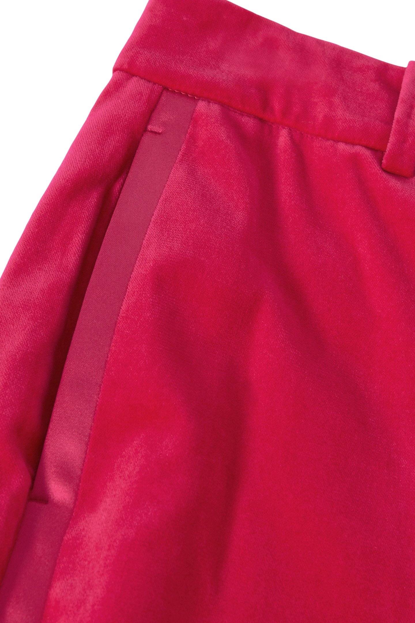 VELVET TAPER TROUSER PINK 6