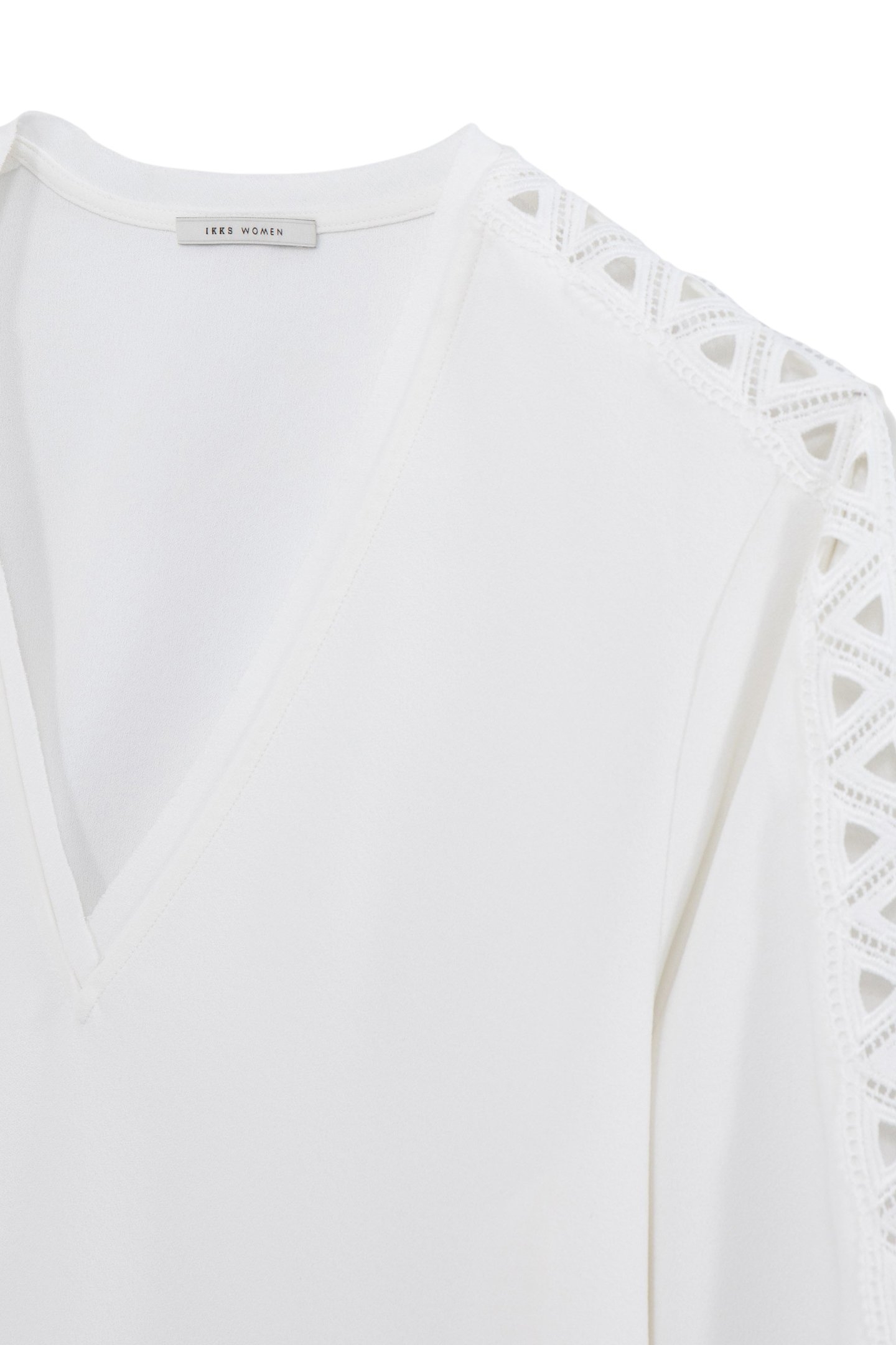 OFF-WHITE BLOUSE WITH LACE BRAID 7