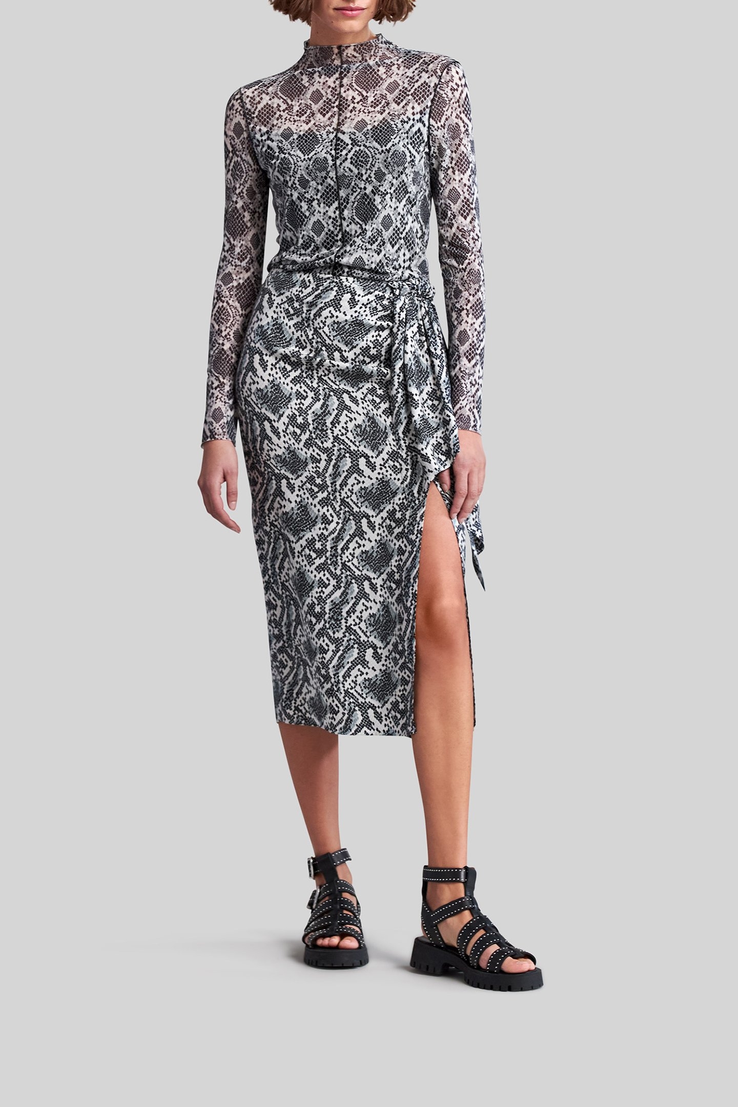 WHITE TOP WITH GRAPHIC PYTHON PRINT 3