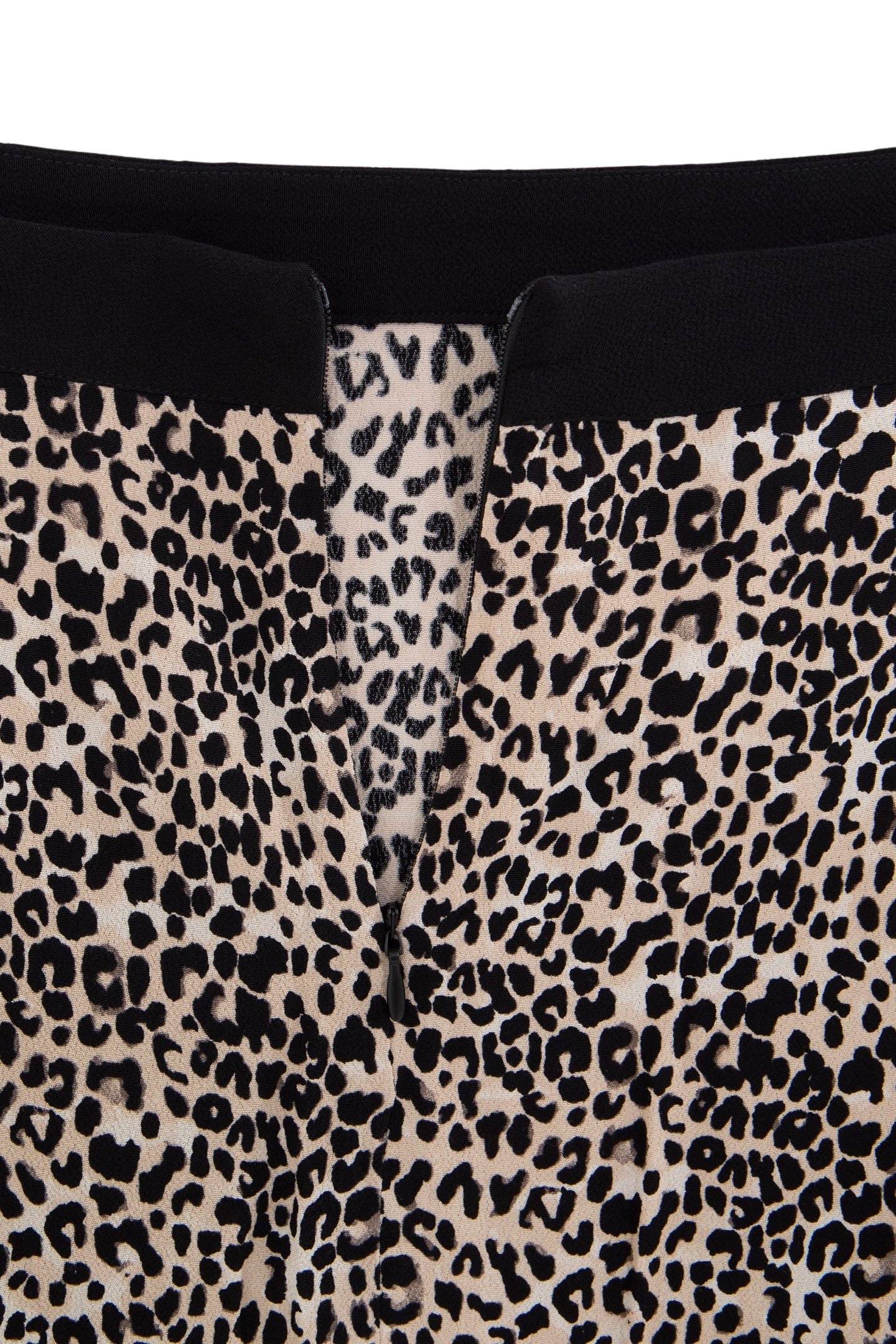 BLACK LENZING™ ECOVERO™ ROCK LEOPARD DETAIL SKIRT 8