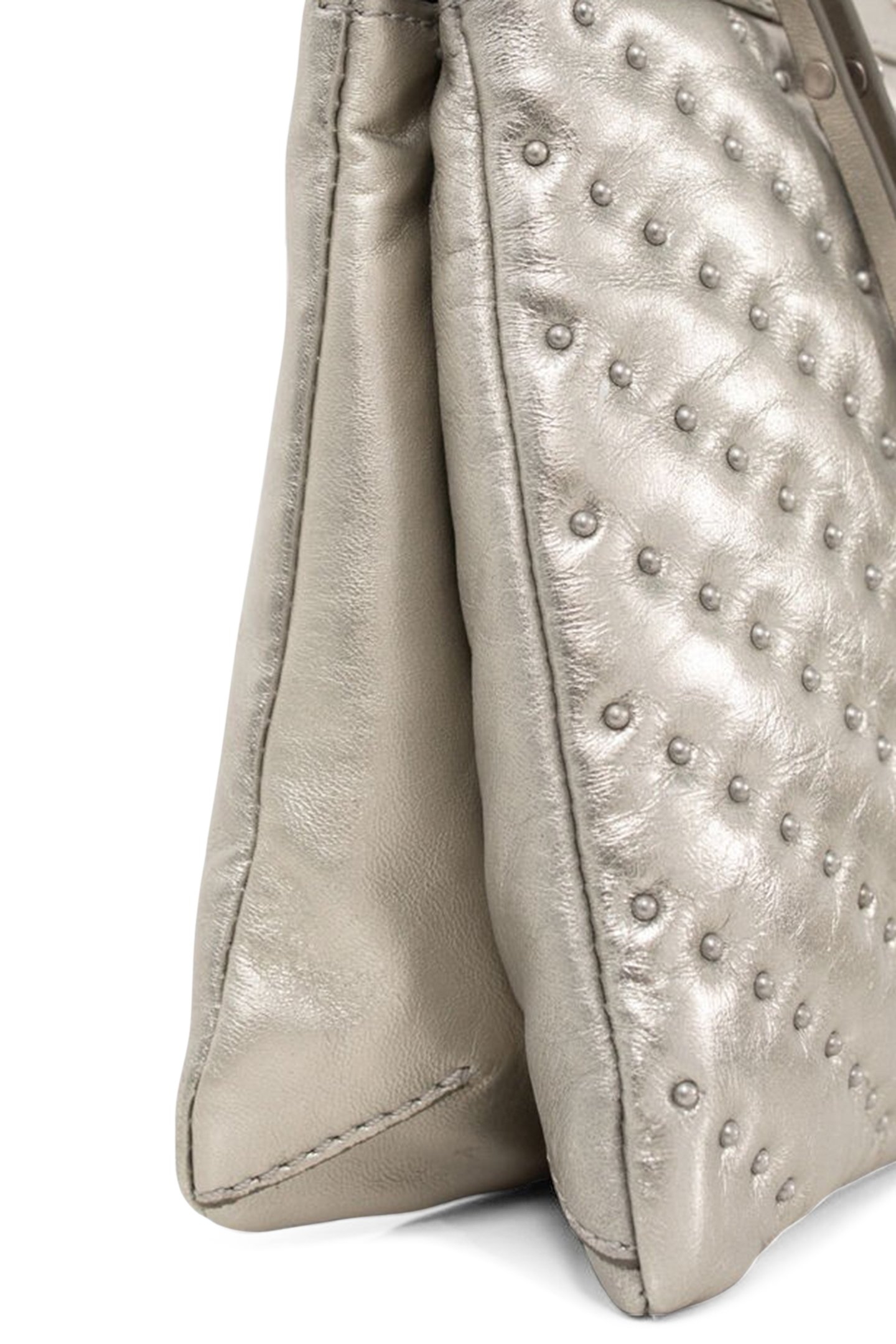 SILVER LEATHER 1440 REPORTER CLUTCH BAG 4