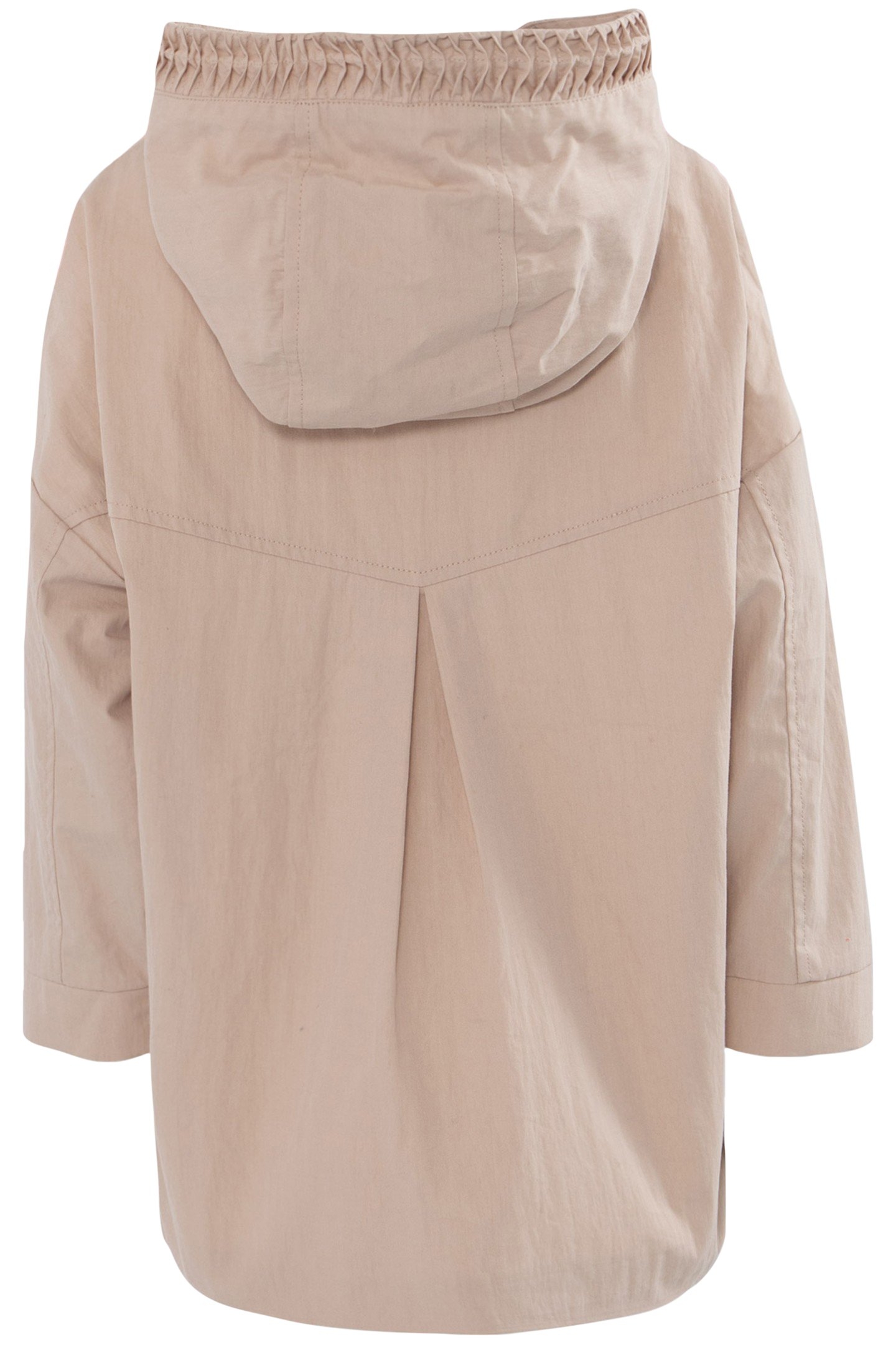 GIRLS' BEIGE TRENCH COAT WITH DECORATIVE DETAIL ON HOOD 2