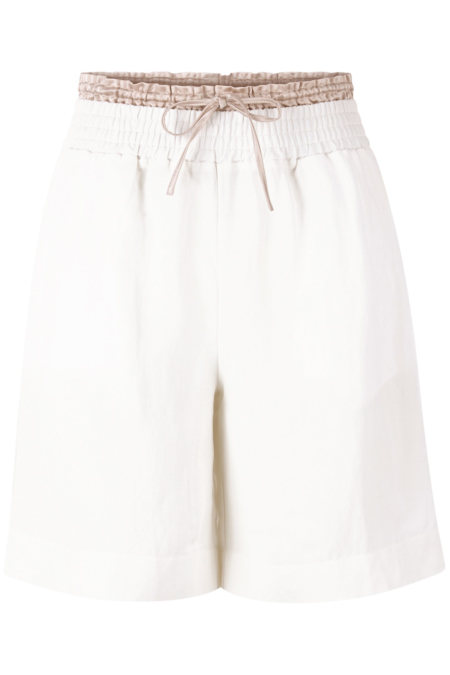LINEN BERMUDA SHORTS WHISPER WHITE 4