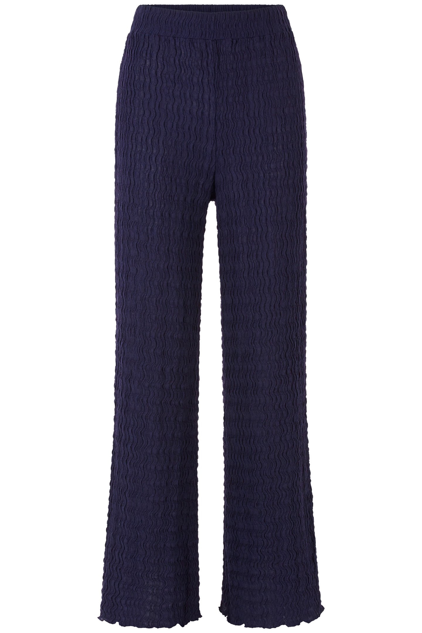 CRINKLED STRAIGHT LEG PANTS MIDNIGHT BLUE 3