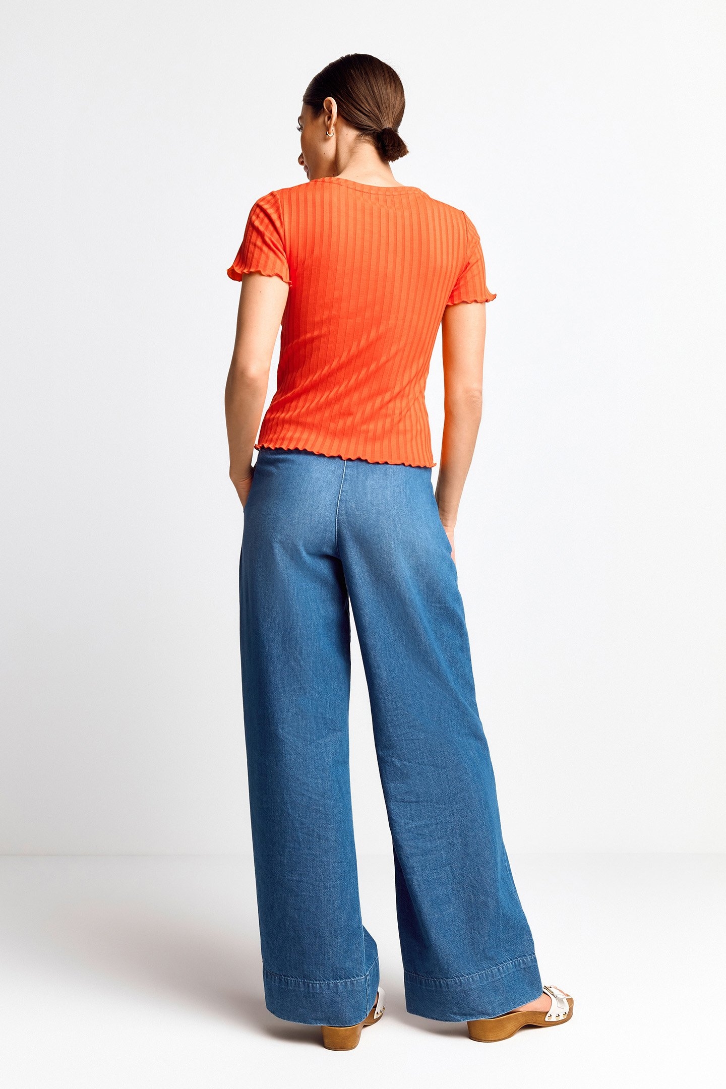 RIB T-SHIRT CHERRY TOMATO 2