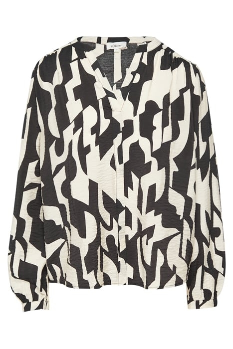 S.OLIVER BLOUSES GREY/BLACK 3