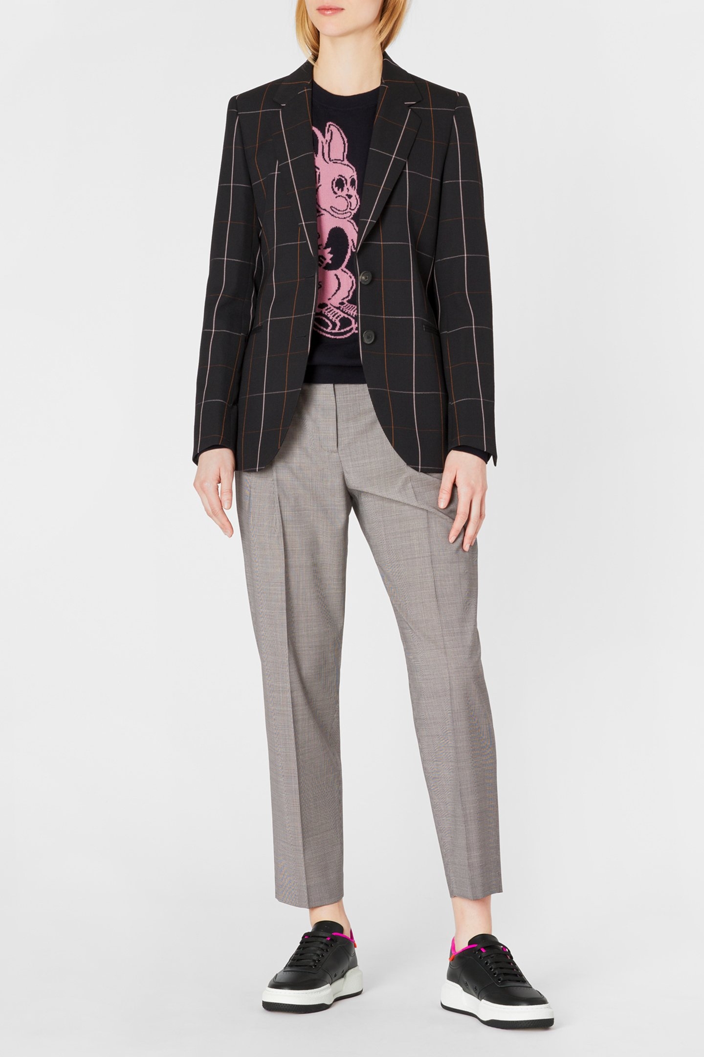 WOMENS TROUSERS GREY MELANGE 3