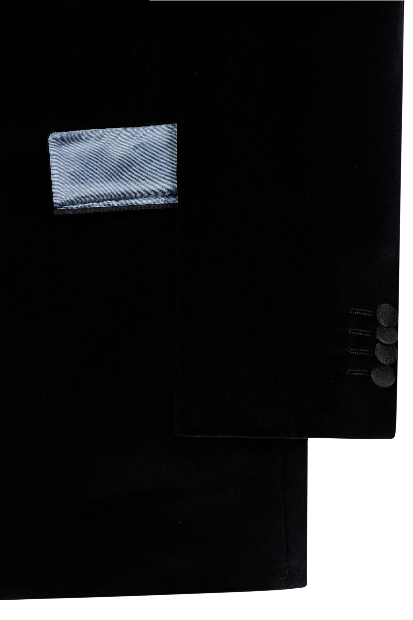 MENS TAILORED FIT 2 BTN JACKET BLACK 4