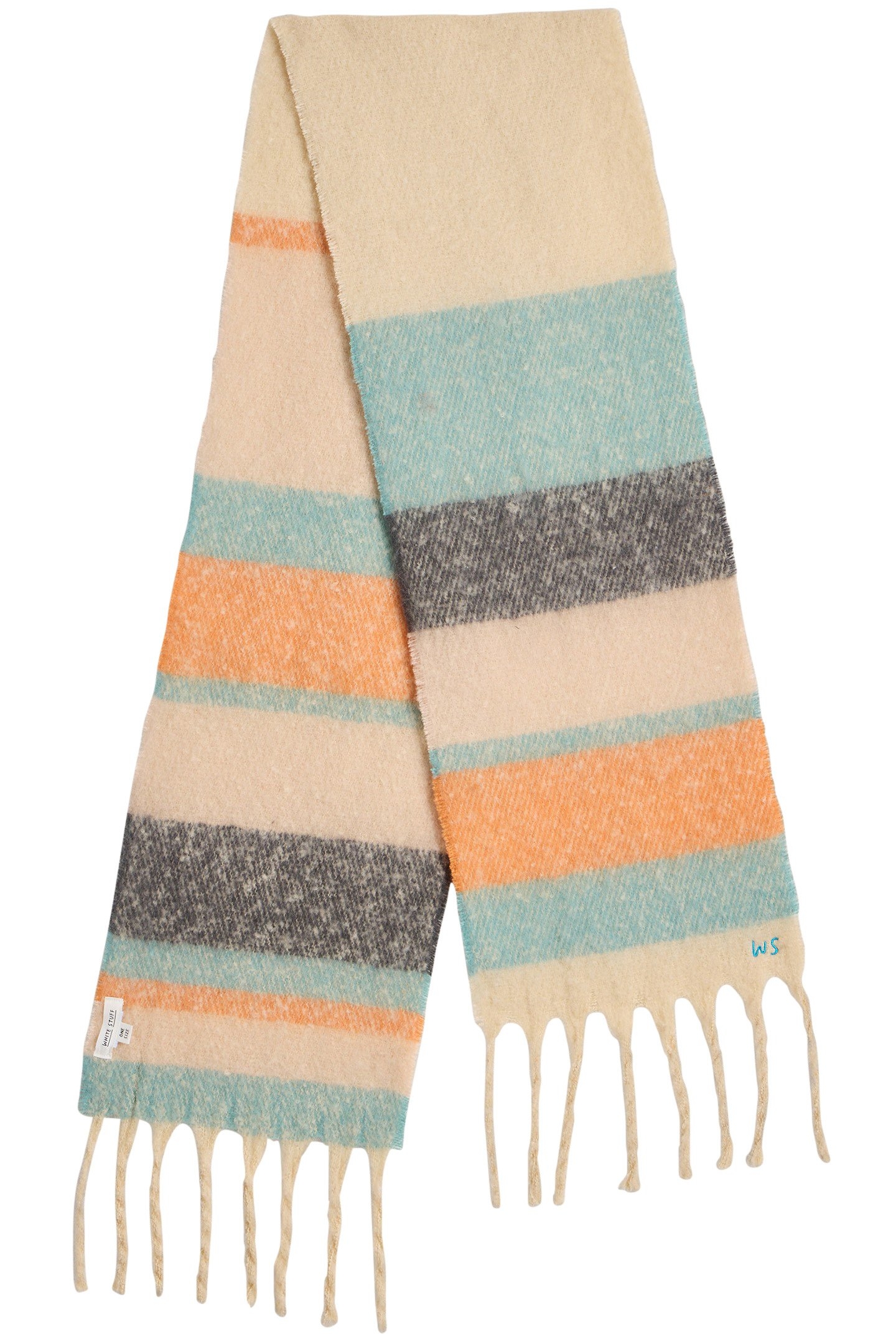 SHELLY SKINNY SCARF NATURAL MULTI 2