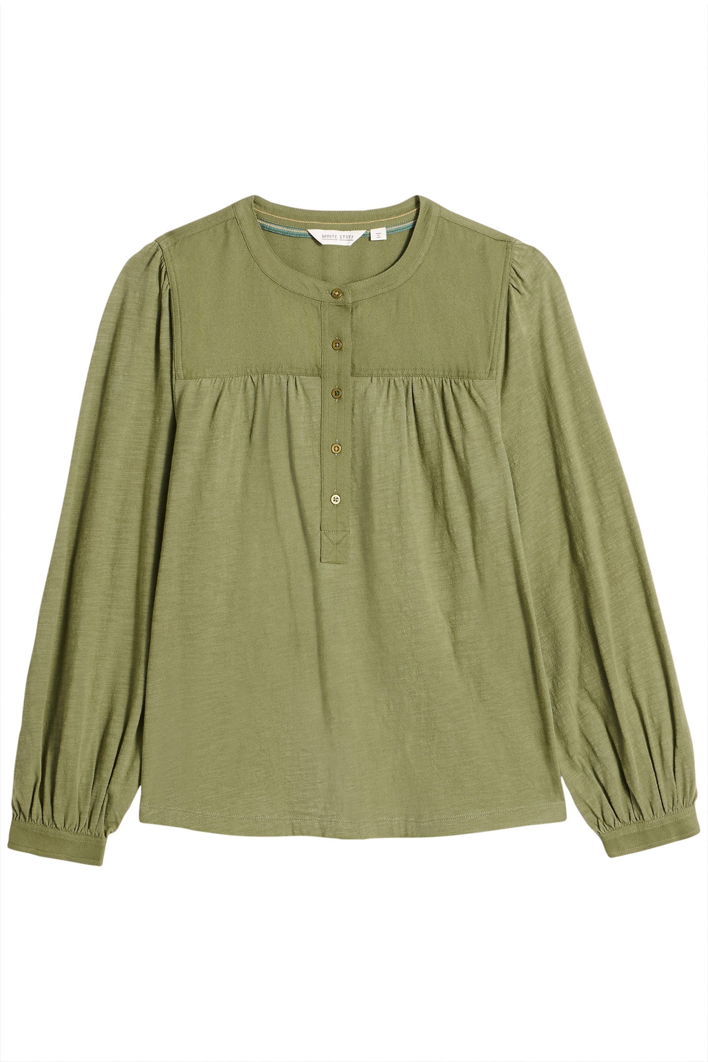 ELOISE MIX SHIRT KHAKI GREEN 3