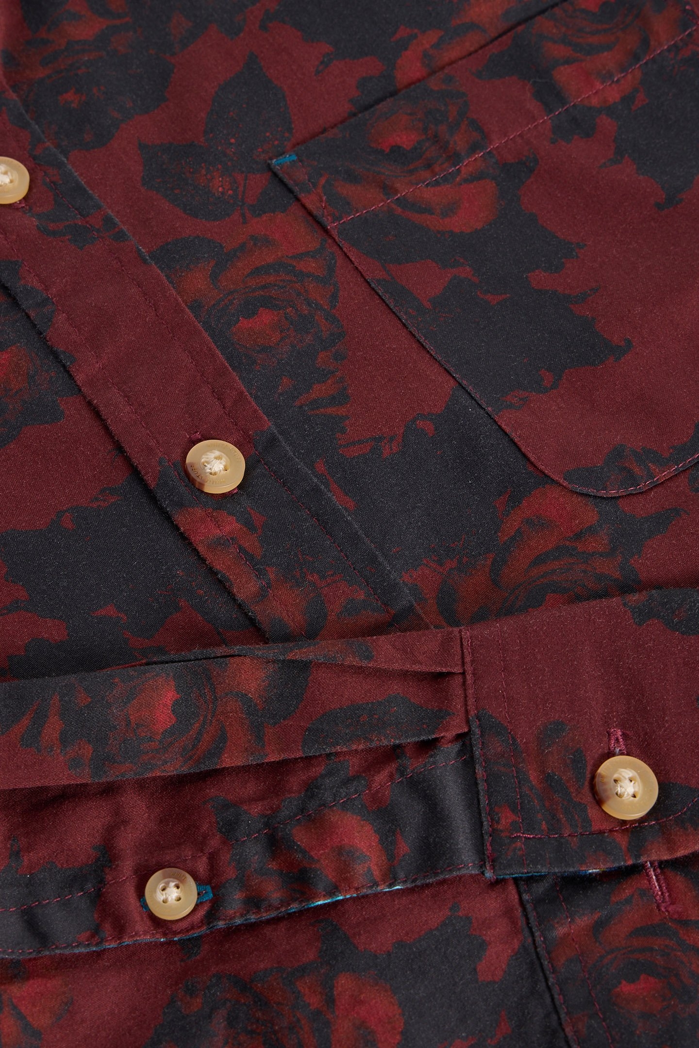 DARK FLORAL PRINTED SHIRT RED PRINT 6