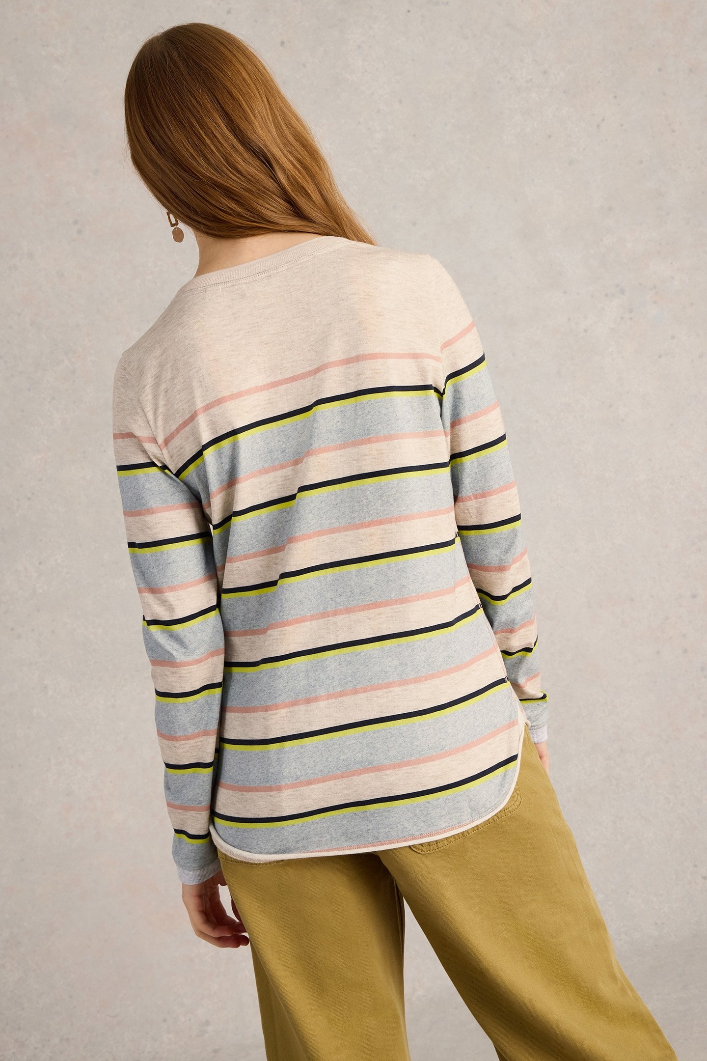 CLARA LS TEE GREY MULTI 2