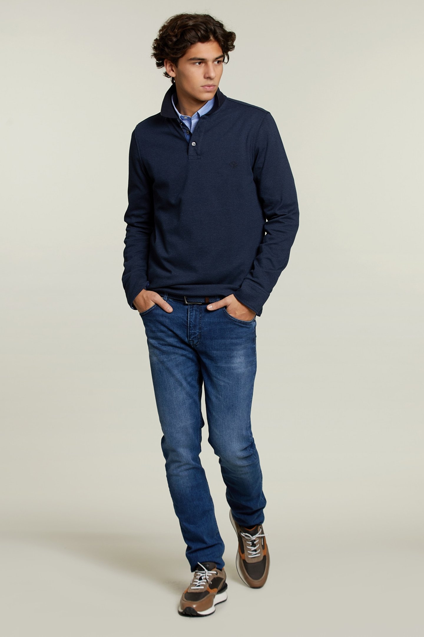 TIGHT FIT 5-POCKET JEANS STONE 3