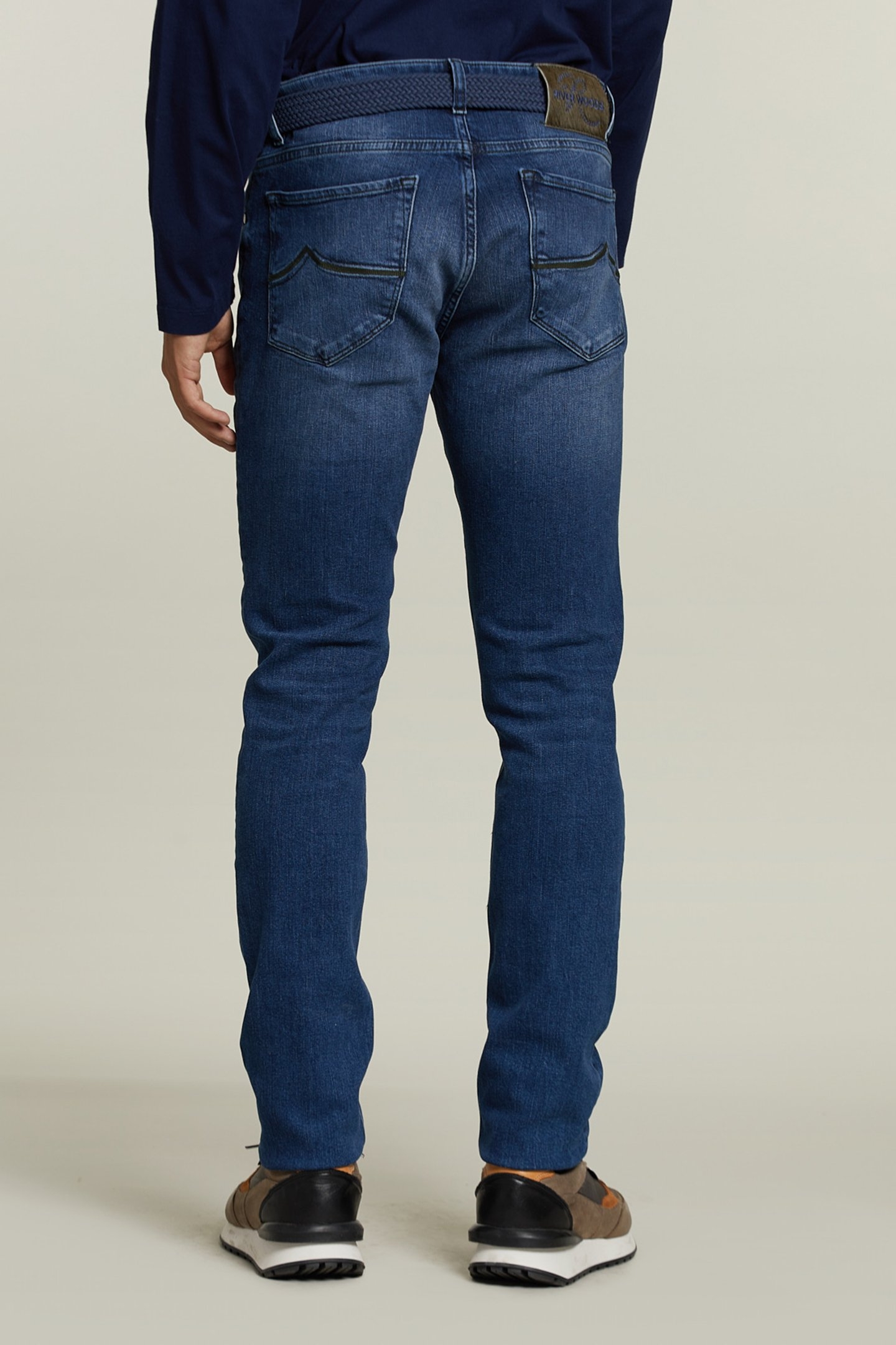 TIGHT FIT 5-POCKET JEANS STONE 2