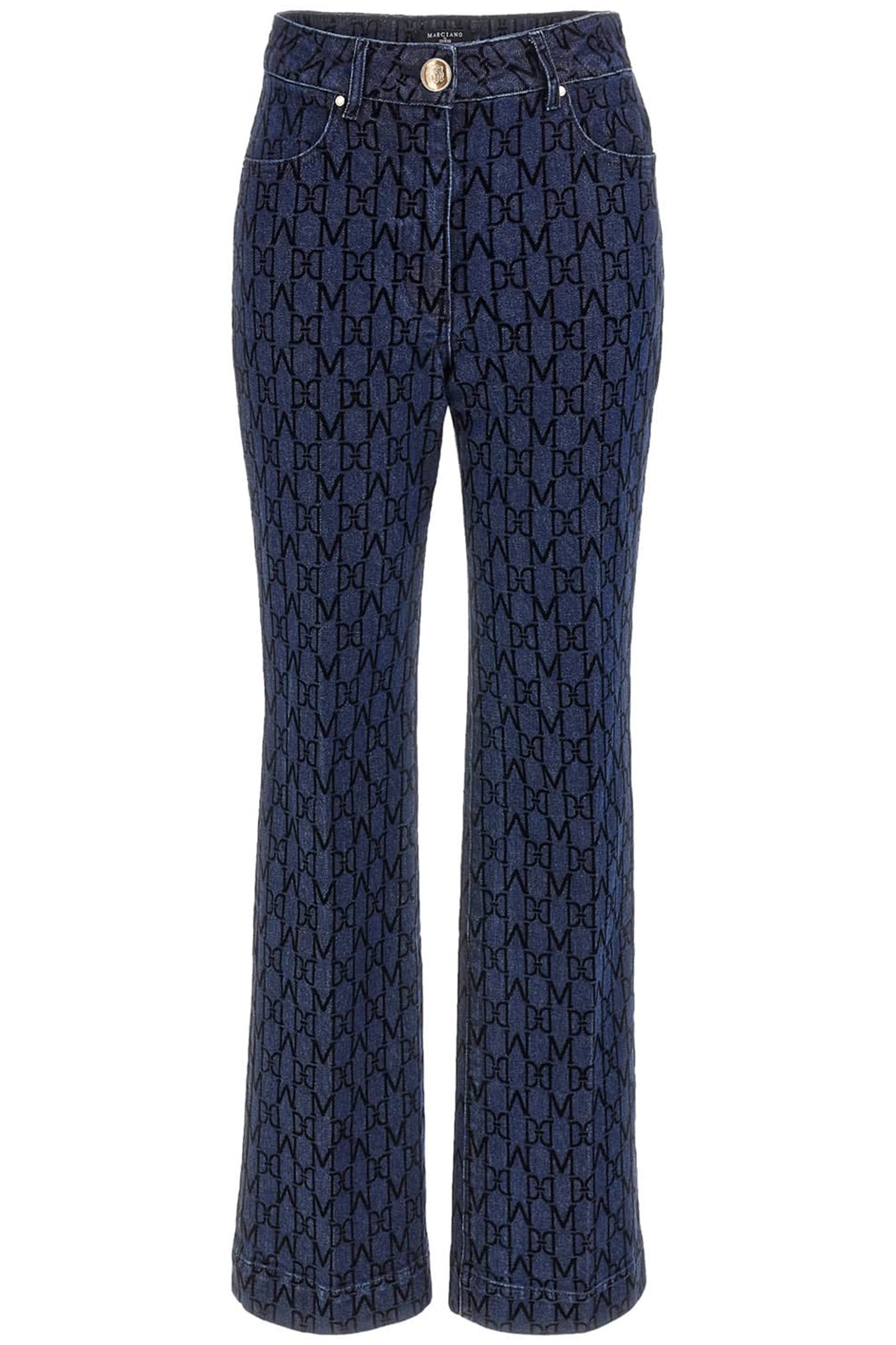 BEA 5 PKT MONOGRAM FLOCK BLUE 4