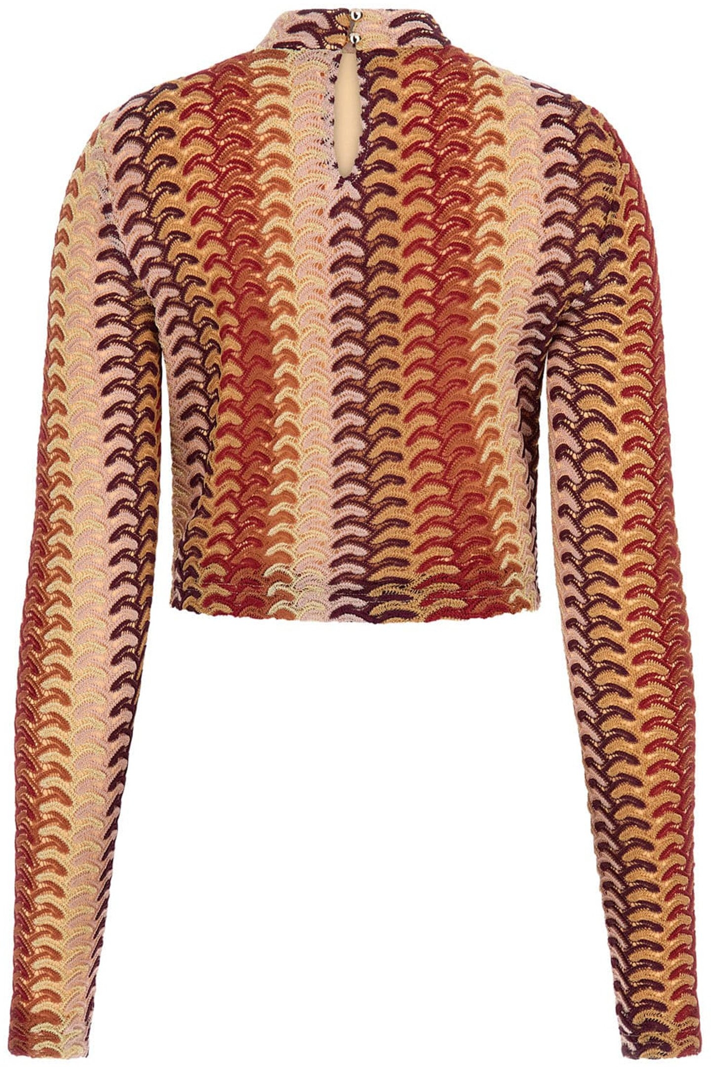 MARCIANO BY GUESS AUTUMN FEARNE TOP RUST BROWN MULTI 5