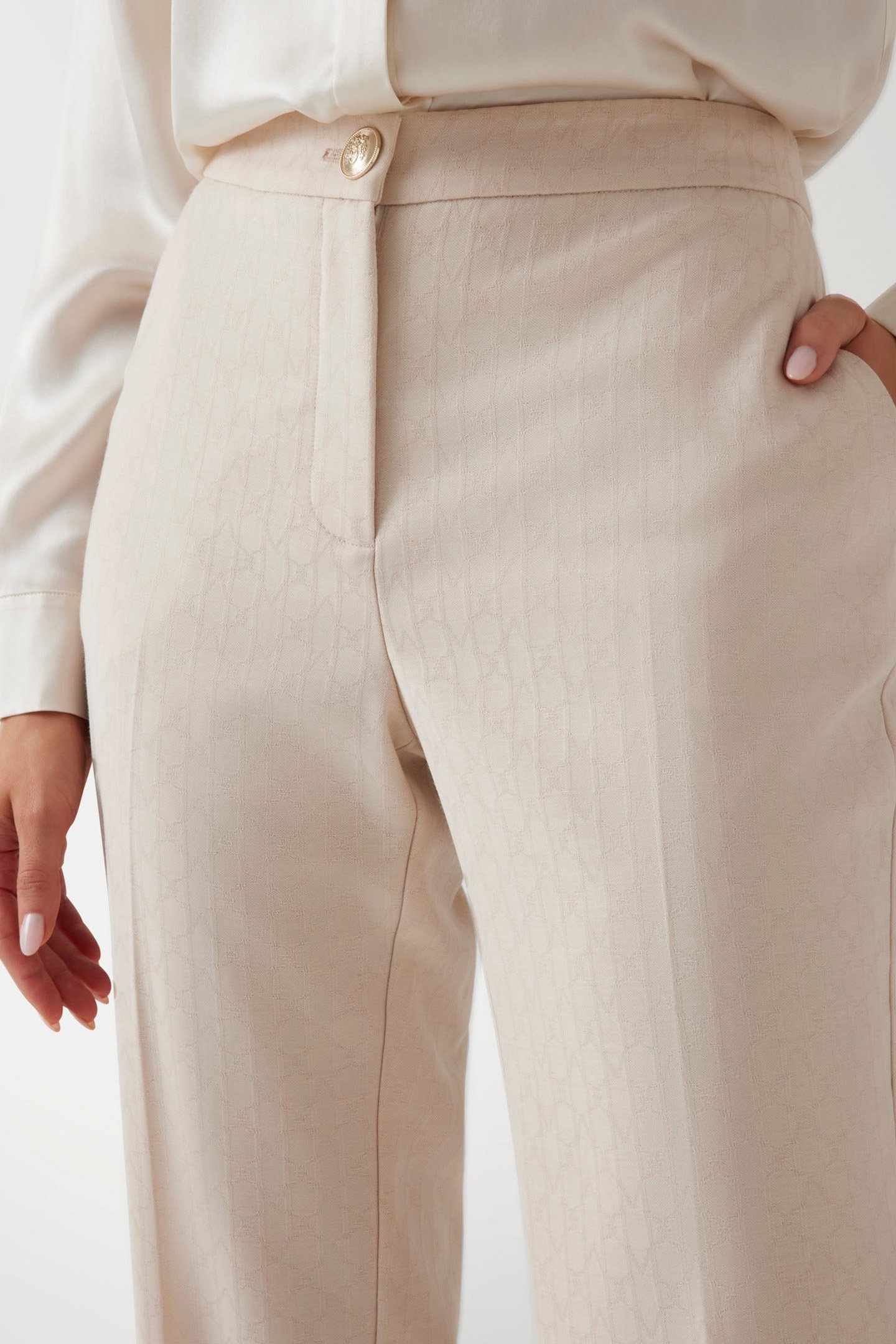BLANCA PANT MUTED STONE MONOGRAM 5