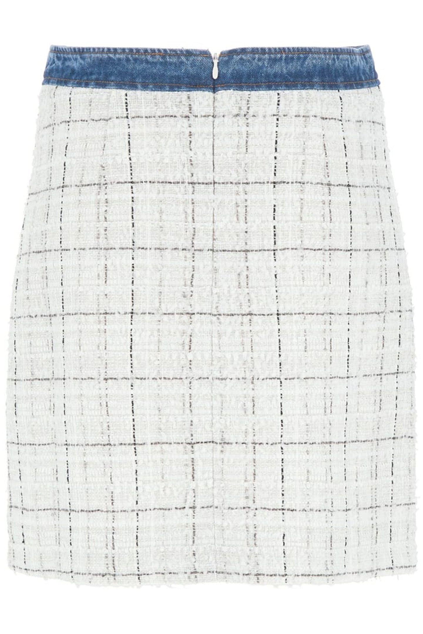 NATALIE SKIRT CHECK TWEED WHITE CO 5