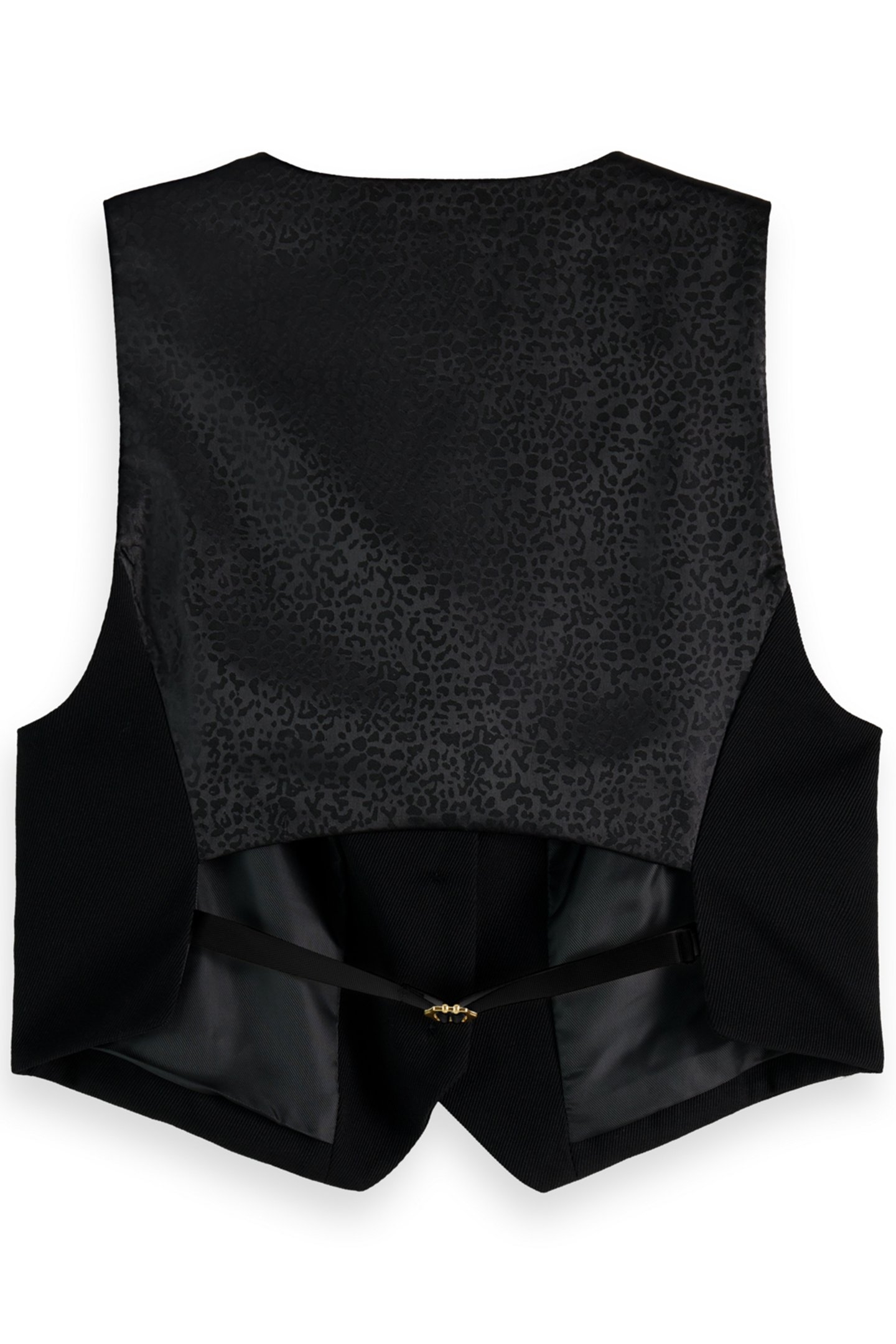 GABARDINE WAISTCOAT EVENING BLACK 2