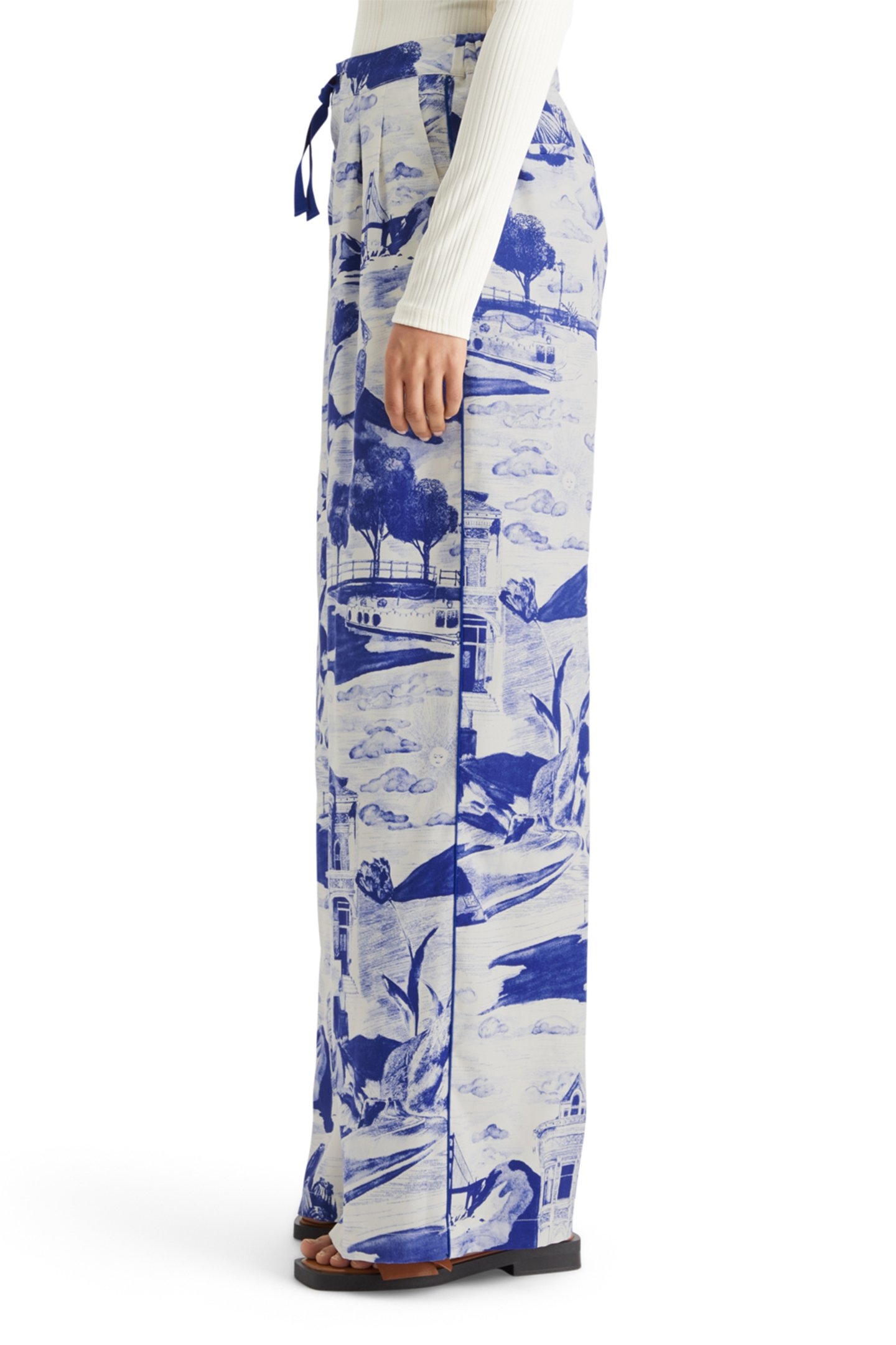 ELENI PRINTED PYJAMA PANT JOURNEY OF THE FREE MIND BLUE 6