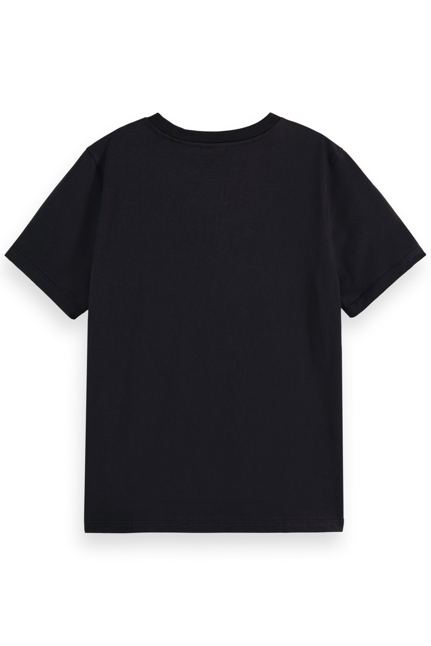 REGULAR FIT T-SHIRT WITH SMALL CHEST ARTWORK EVENING BLACK 5