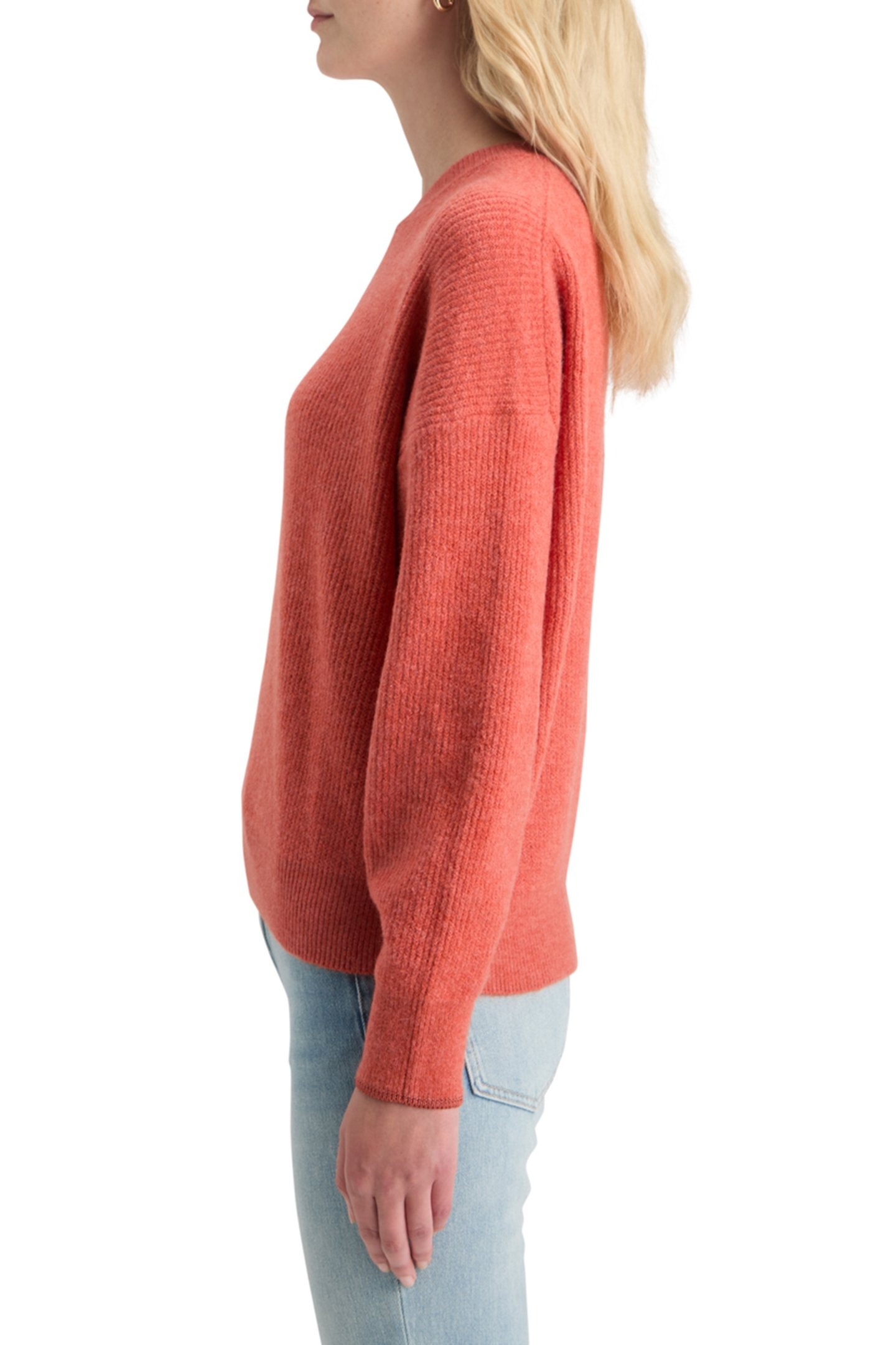 FUZZY CREW NECK PULLOVER NEGRONI MELANGE 6