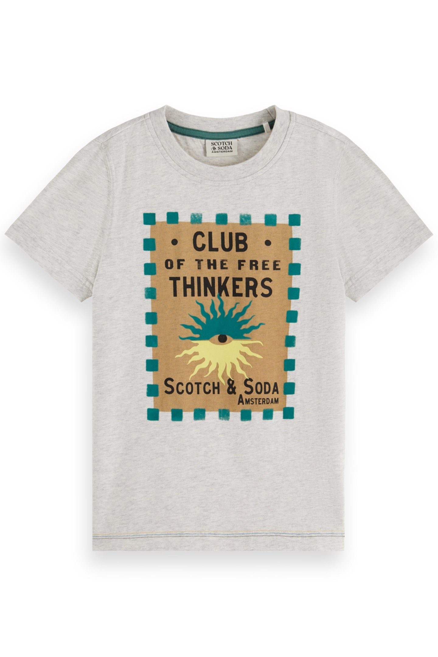 BOY REGULAR-FIT ARTWORK T-SHIRT LIGHT GREY MELANGE 1