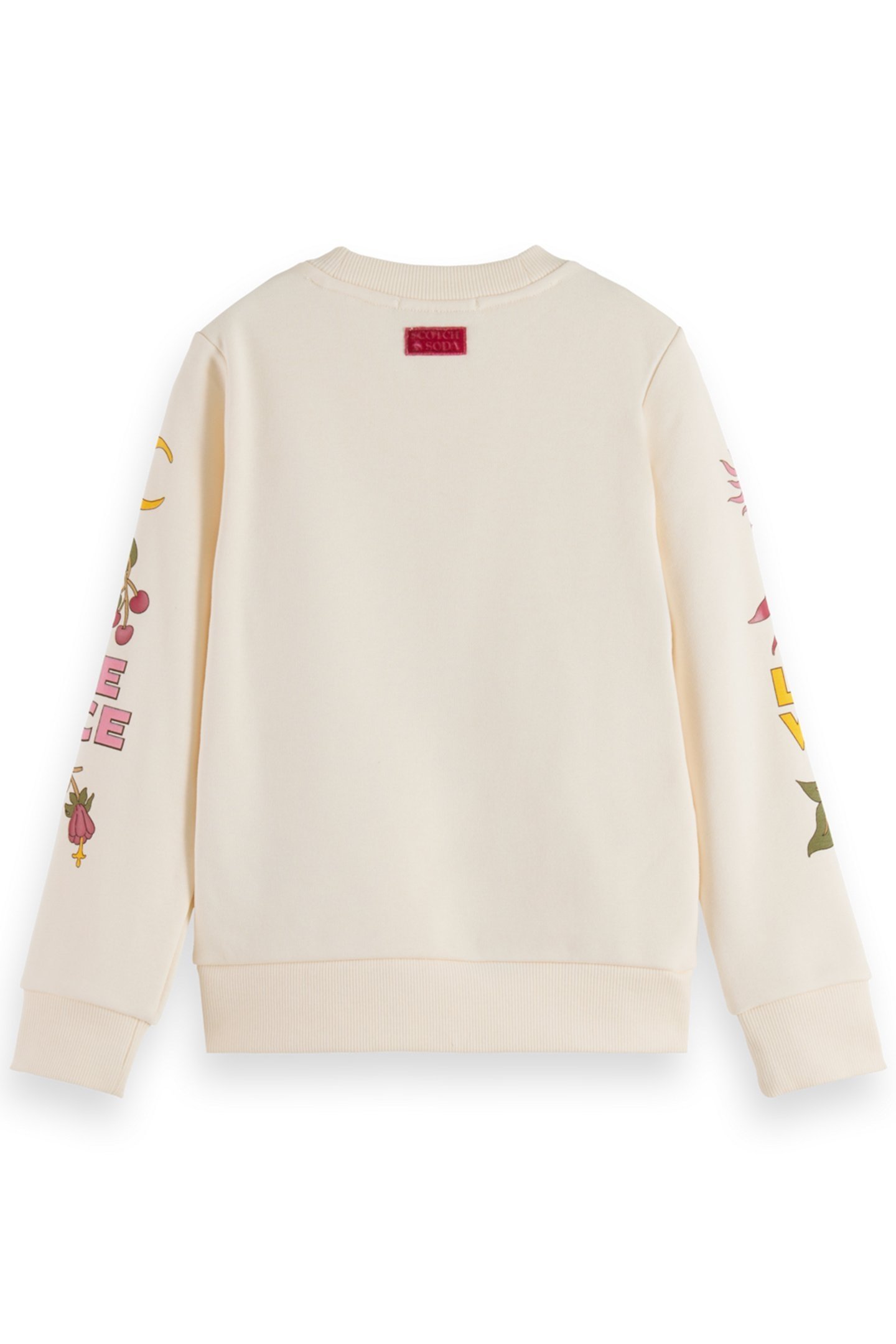 GIRL REGULAR-FIT PLACED ARTWORKS CREWNECK SOFT ICE 2