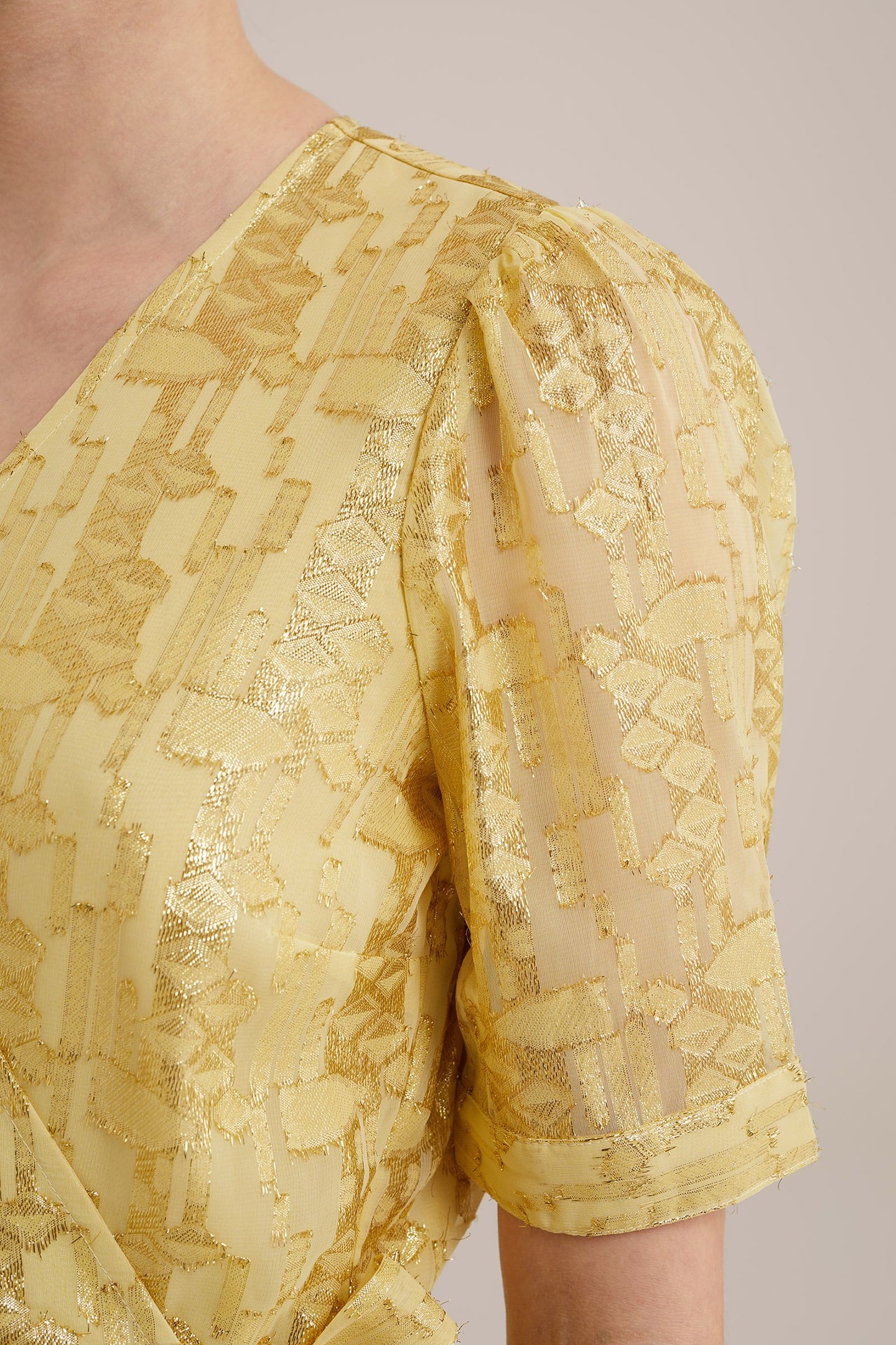 DRESS MAXI LENGTH GOLD 6