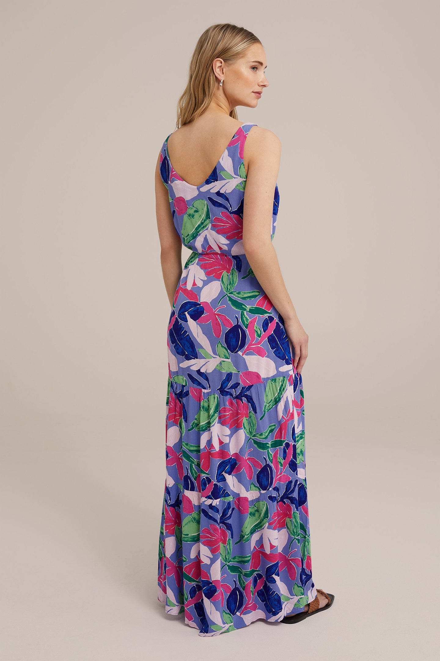DRESS MAXI LENGTH MULTI-COLOURED 2