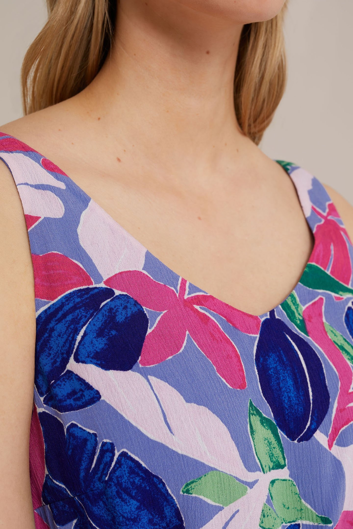 DRESS MAXI LENGTH MULTI-COLOURED 5