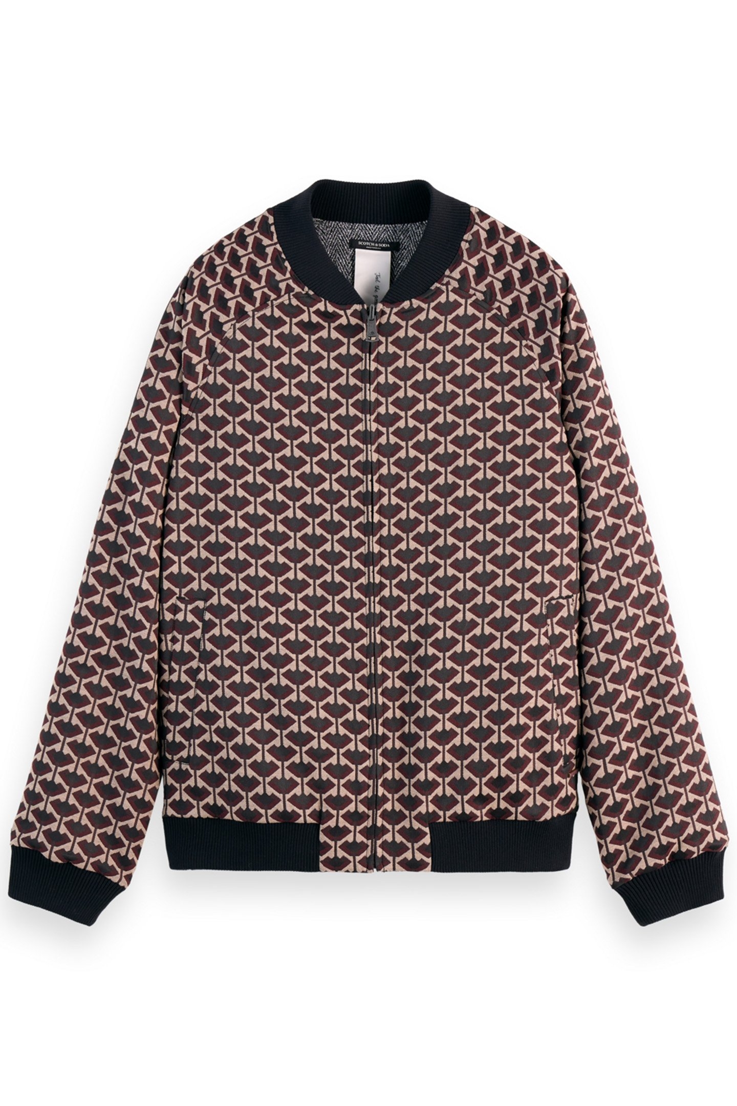 REVERSIBLE JACQUARD BOMBER JACKET GEO TULIP 5