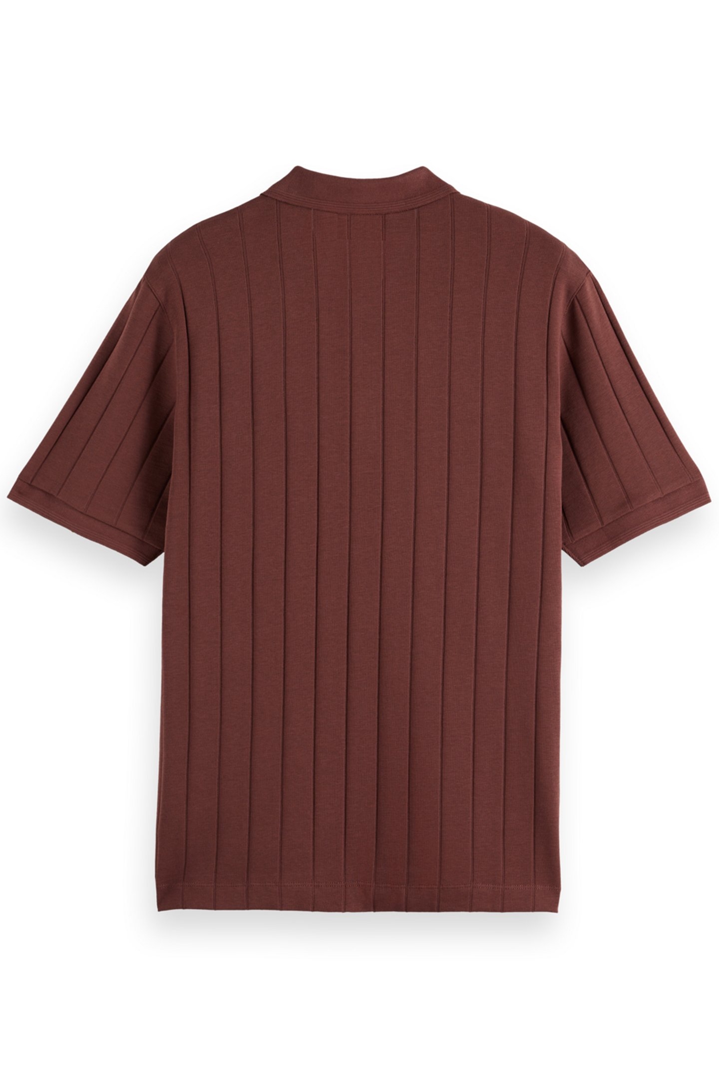 RIB KNITTED POLO RICH MAHOGANY 5