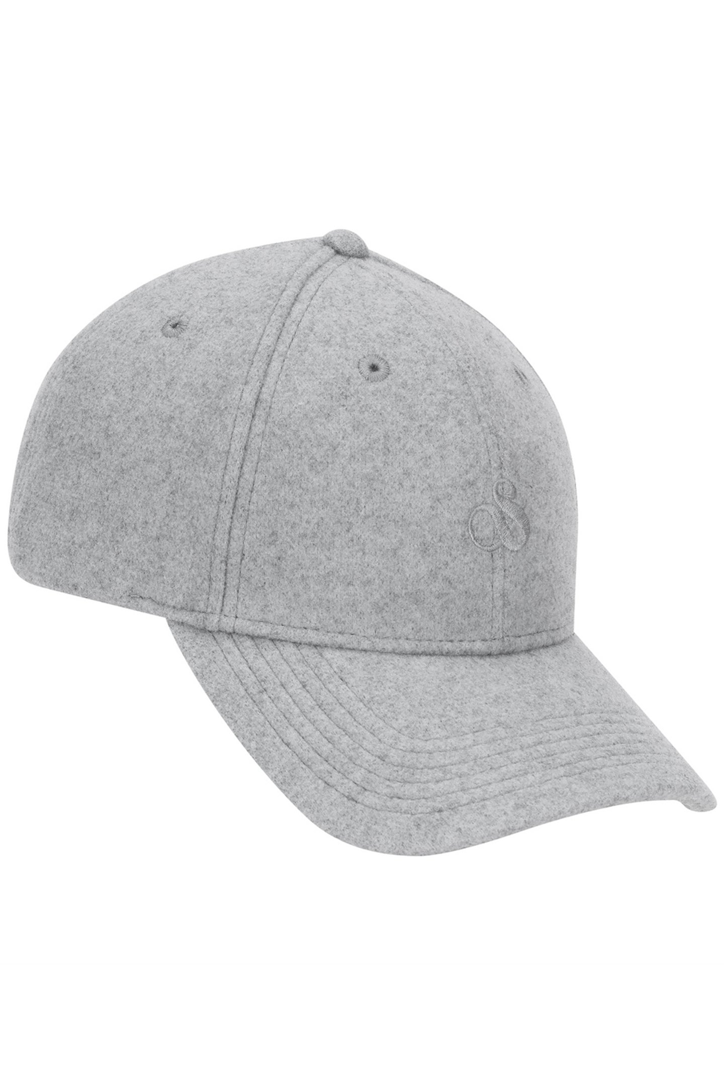 UNISEX S&S WOOL ADJUSTABLE CAP MEDIUM GREY 3