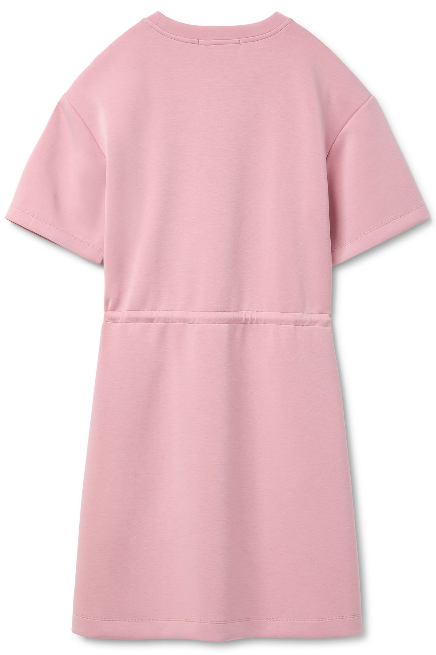 DRAWSTRING TEE DRESS DUSTY ROSE 4