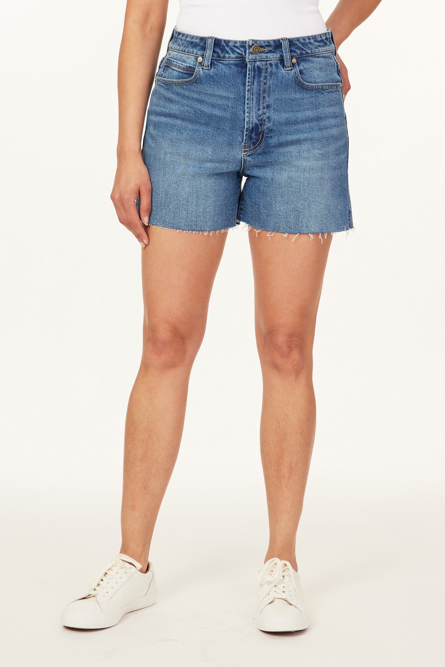 HIGH RISE DENIM SHORT 4” LEXINGTON AVE 1