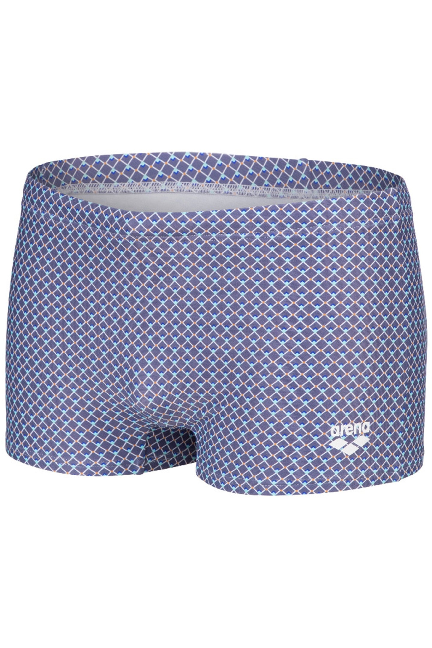 MEN'S SWIM SHORT ALLOVER GREY BLUE MULTI 6