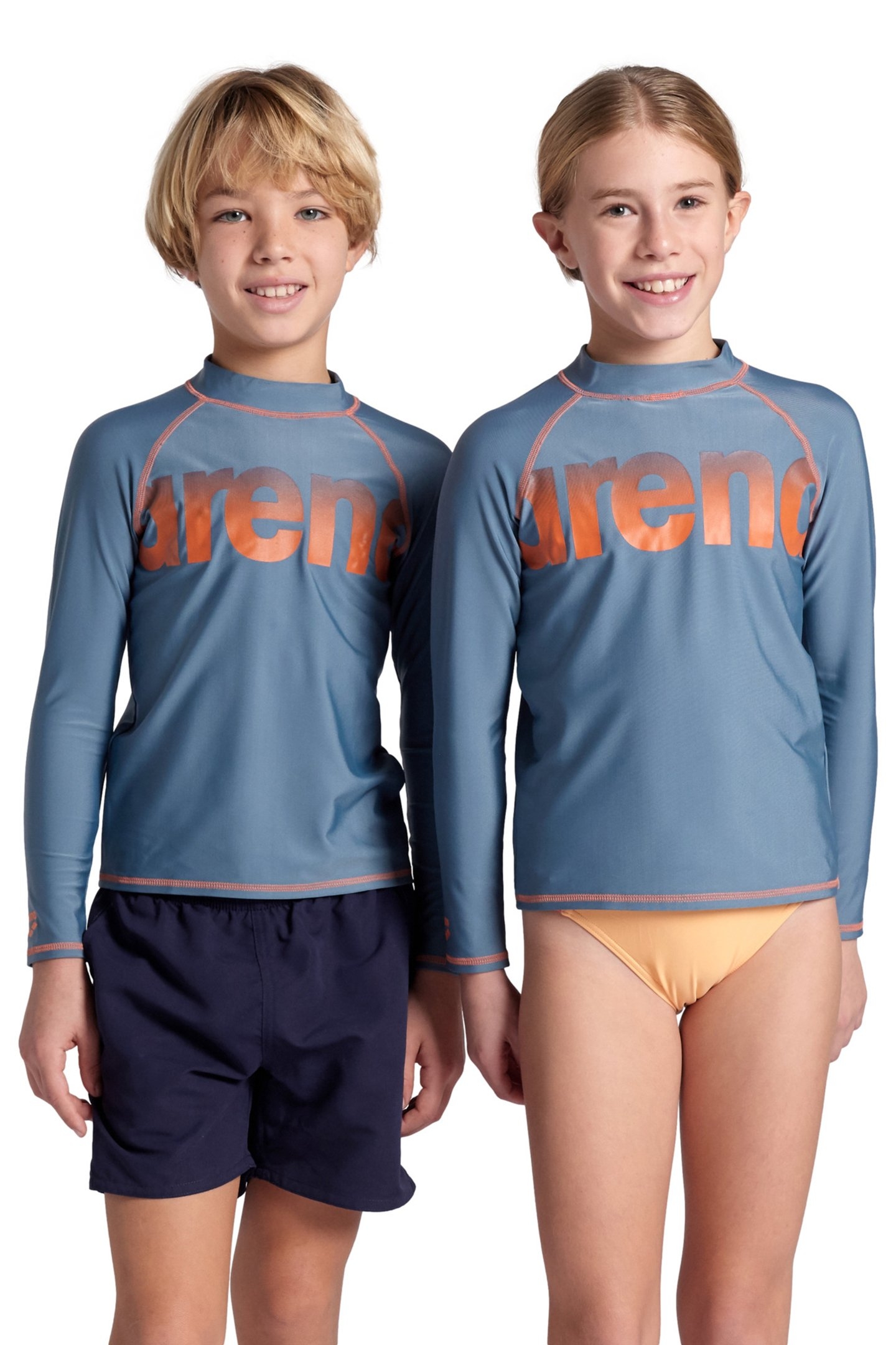 UNISEX JR ARENA RASH VEST L/S GRAPHIC STONE GREY-NESPOLA 1