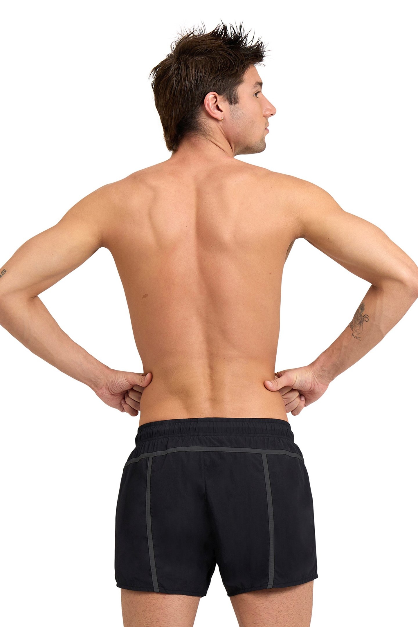 MEN'S ARENA PRO_FILE BEACH X-SHORT BLACK-ASPHALT-GOLD 2