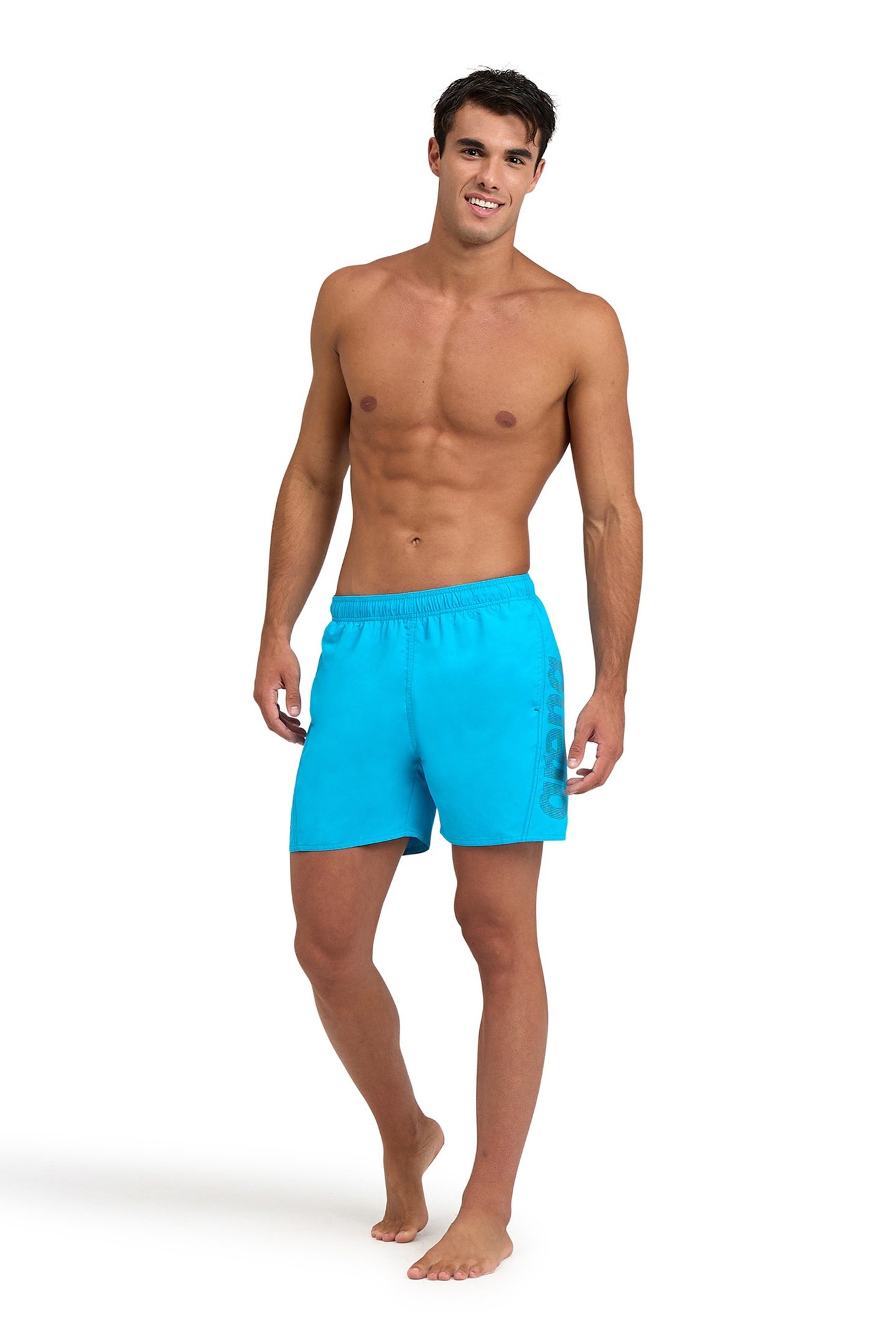 FUNDAMENTALS ARENA LOGO BOXER R TURQUOISE-DARK OLIVE 3